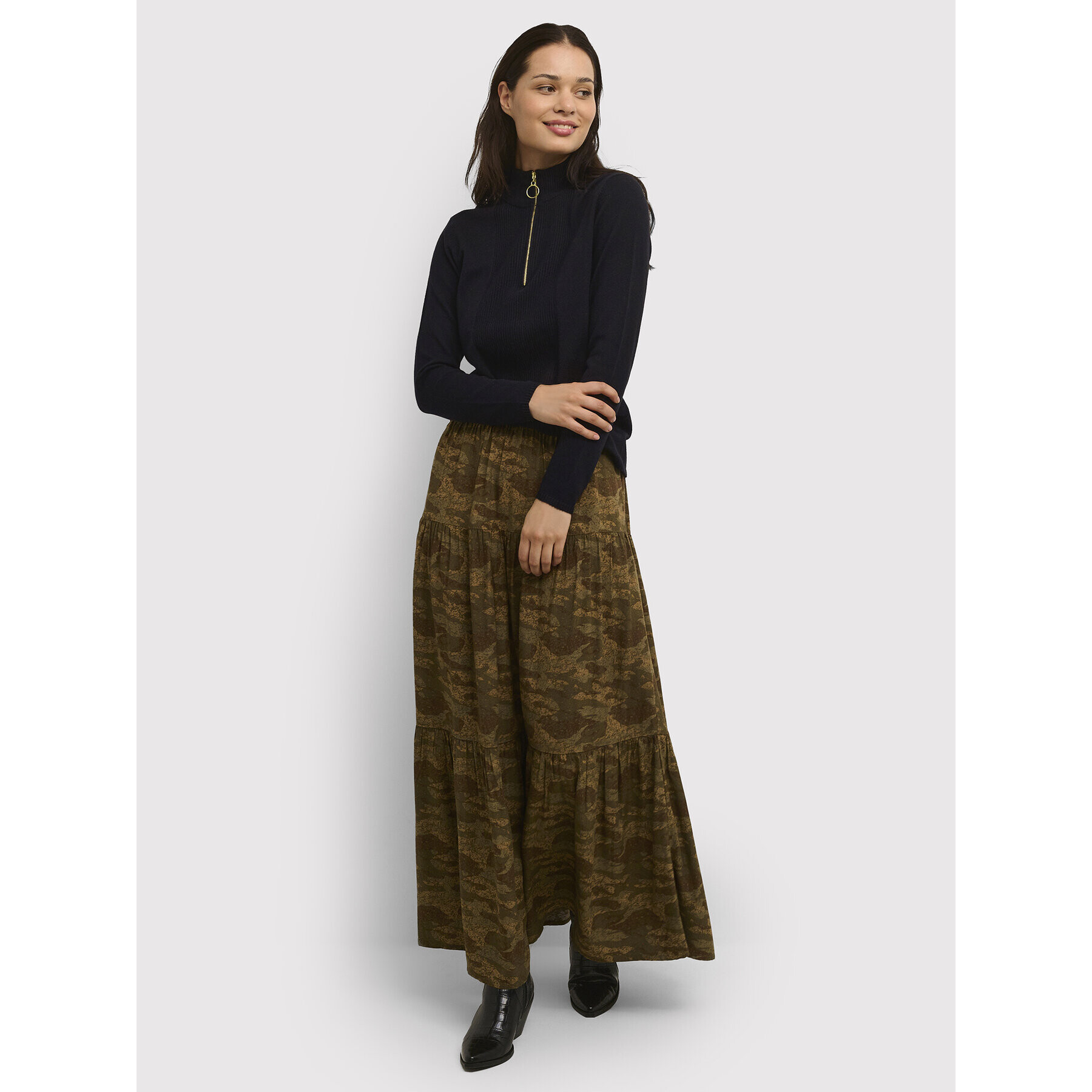 Cream Поло Christine 10610647 Черен Slim Fit - Pepit.bg
