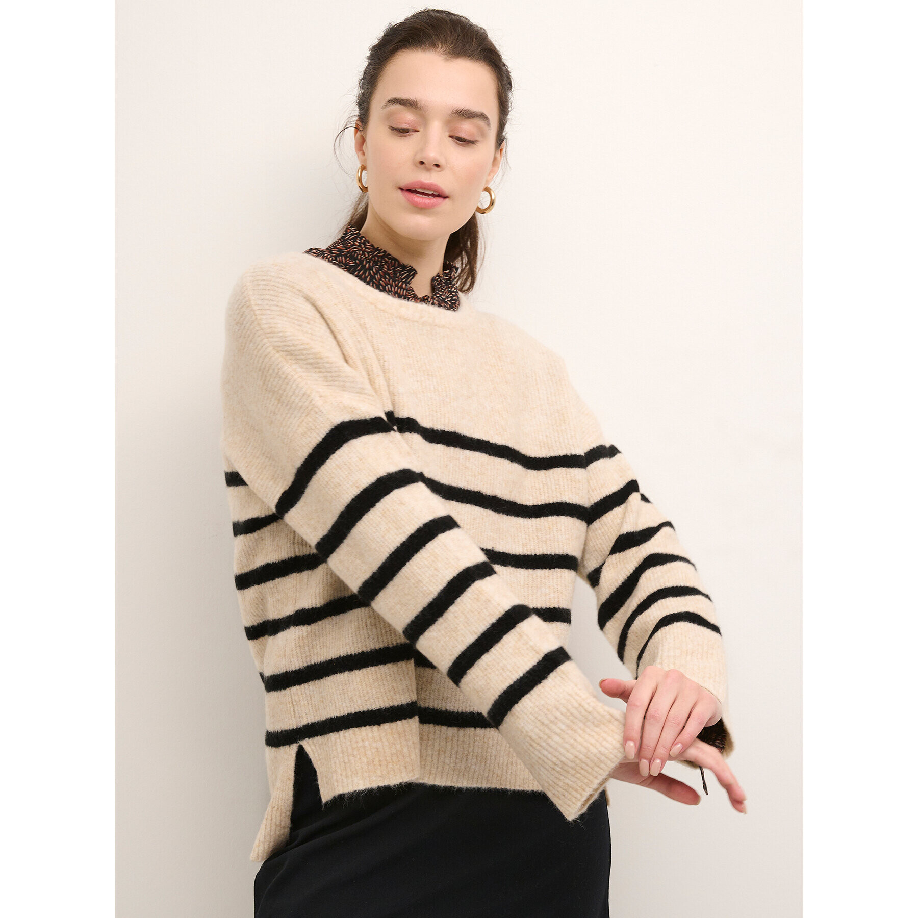 Cream Пуловер Berna 10610882 Бежов Regular Fit - Pepit.bg