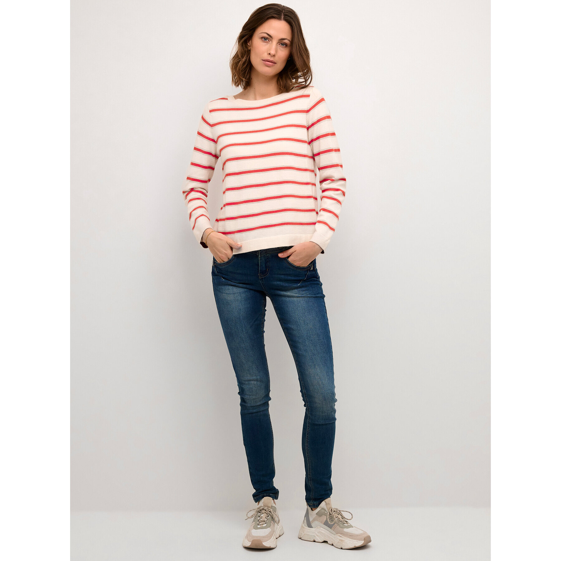 Cream Пуловер Crdela Knit 10611709 Бежов Regular Fit - Pepit.bg