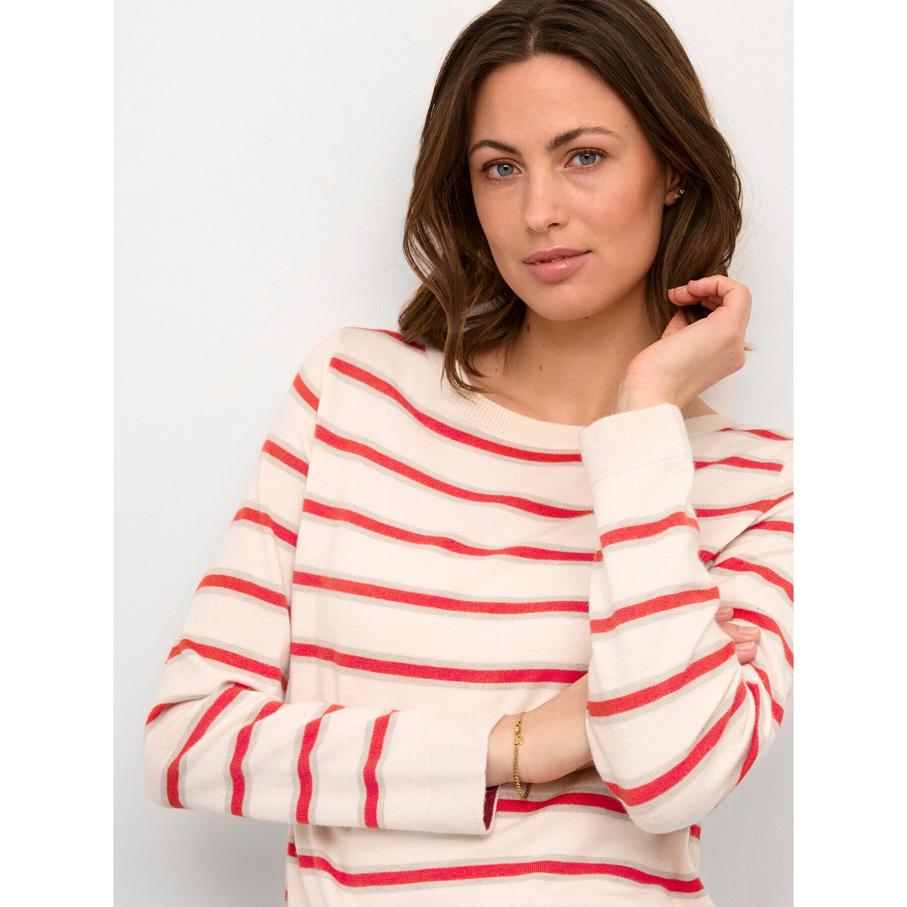 Cream Пуловер Crdela Knit 10611709 Бежов Regular Fit - Pepit.bg