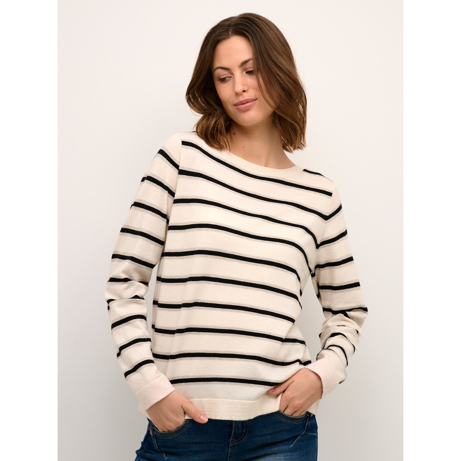 Cream Пуловер Crdela Knit 10611709 Бежов Regular Fit - Pepit.bg