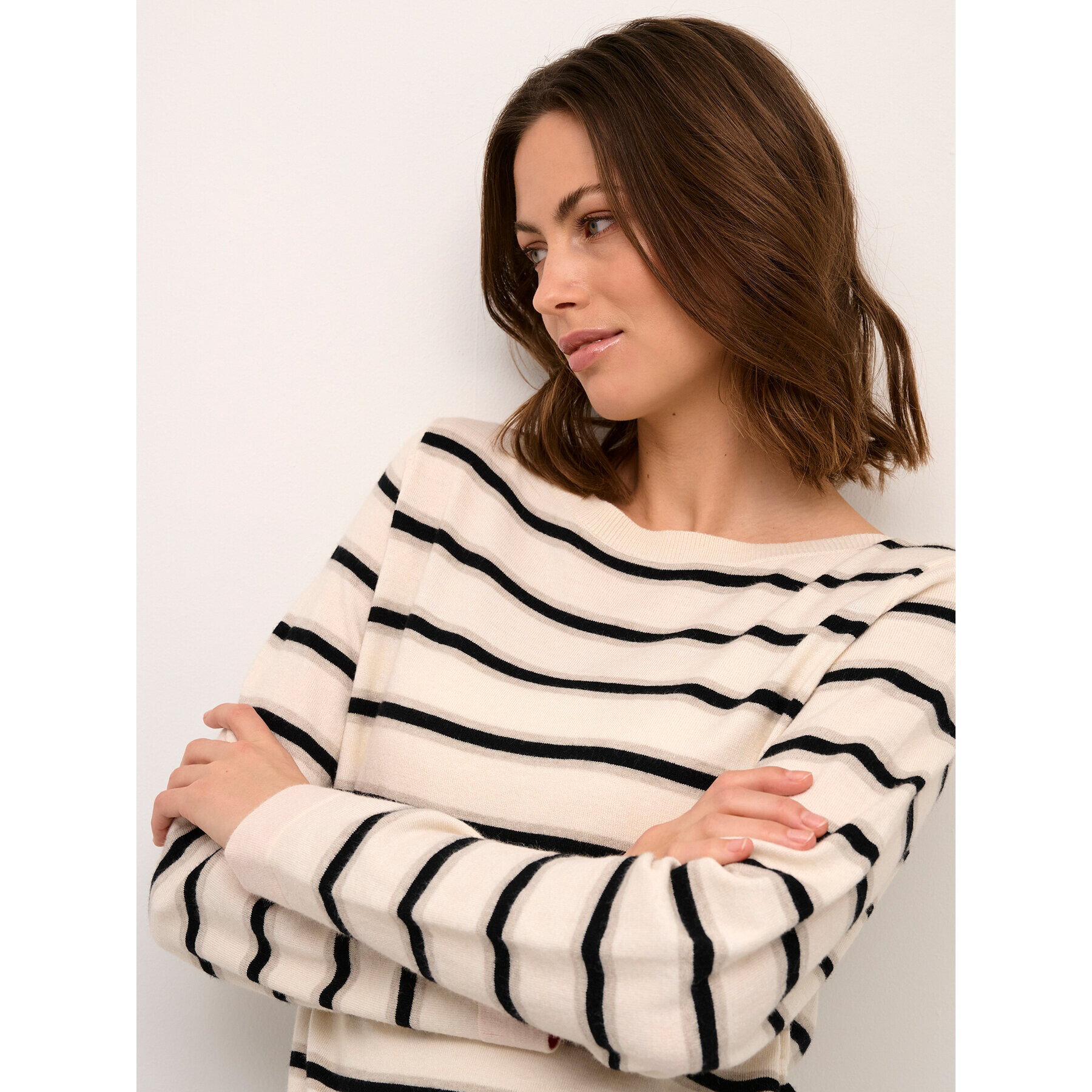 Cream Пуловер Crdela Knit 10611709 Бежов Regular Fit - Pepit.bg