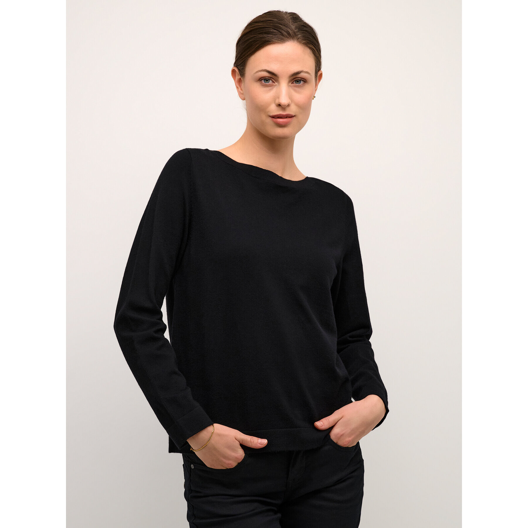 Cream Пуловер Crdela Knit 10611709 Черен Regular Fit - Pepit.bg