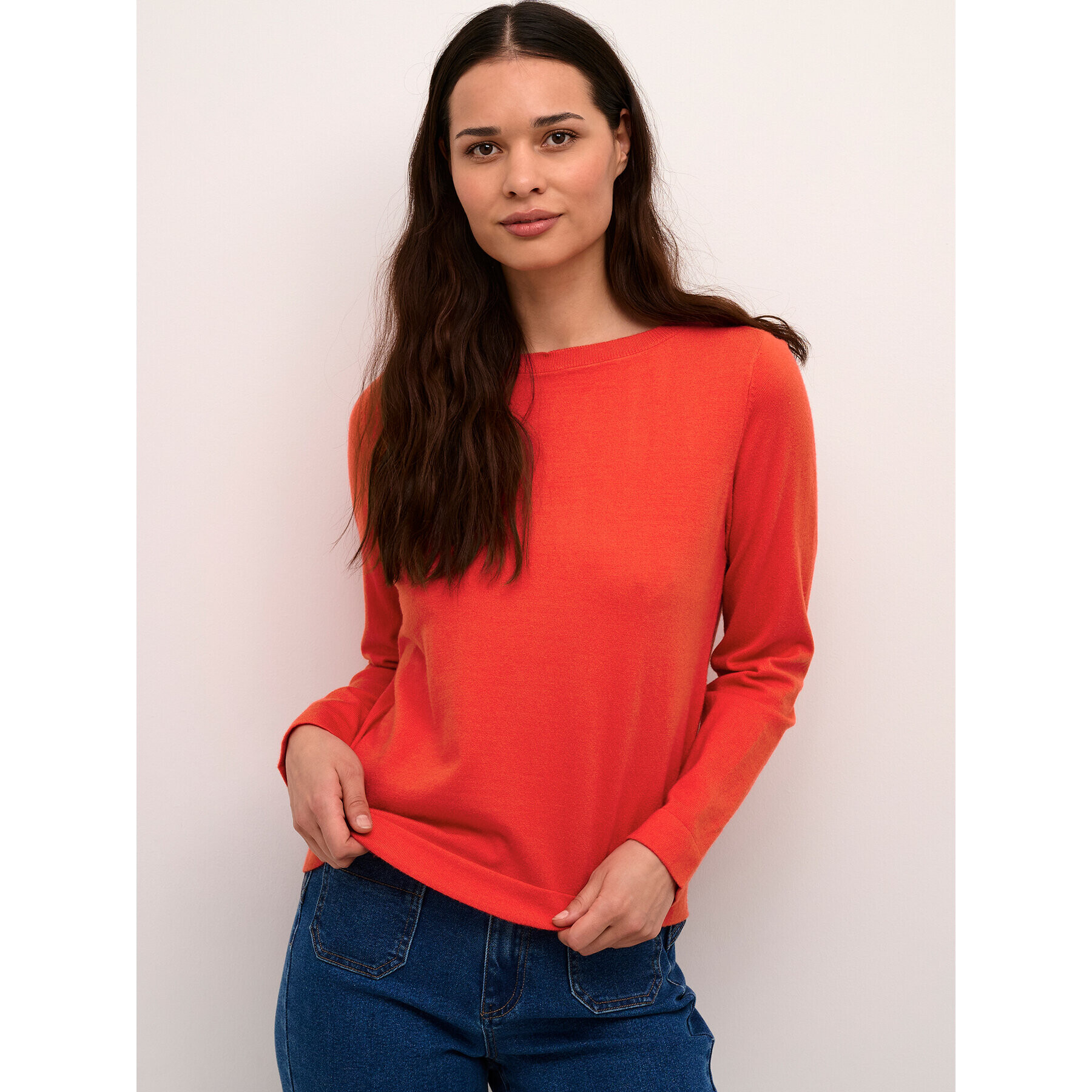 Cream Пуловер Crdela Knit 10611709 Червен Regular Fit - Pepit.bg