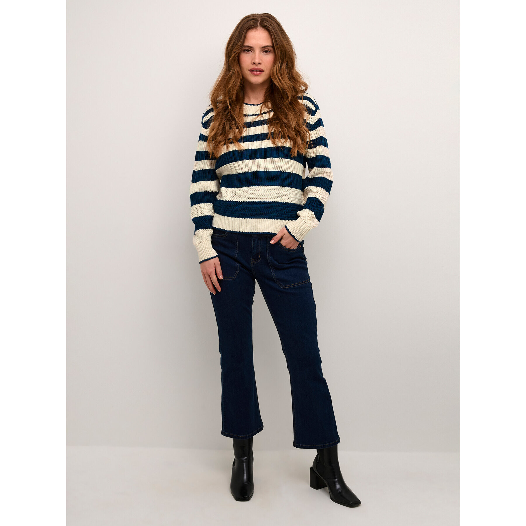 Cream Пуловер Crmuka Knitted 10611880 Син Straight Fit - Pepit.bg
