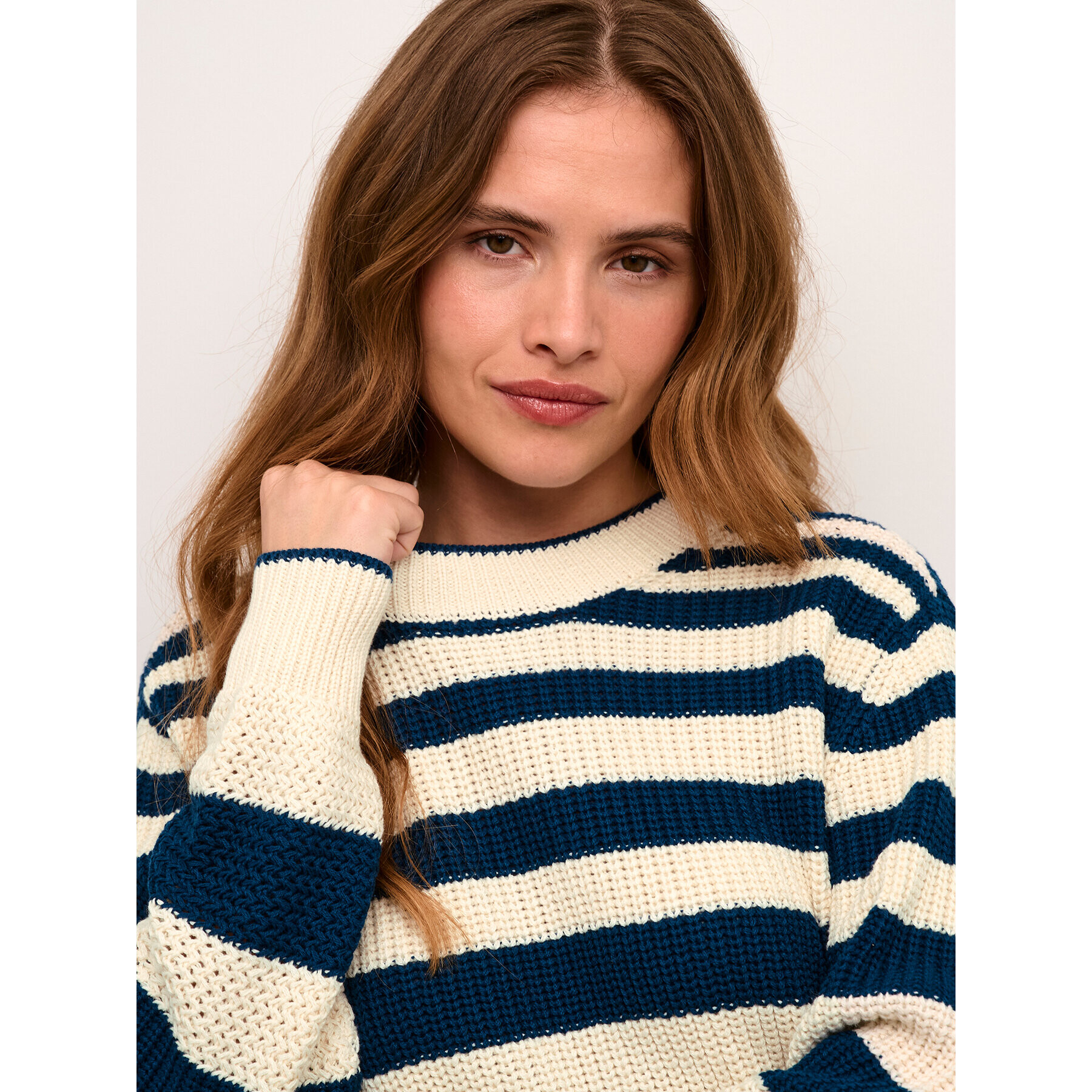Cream Пуловер Crmuka Knitted 10611880 Син Straight Fit - Pepit.bg