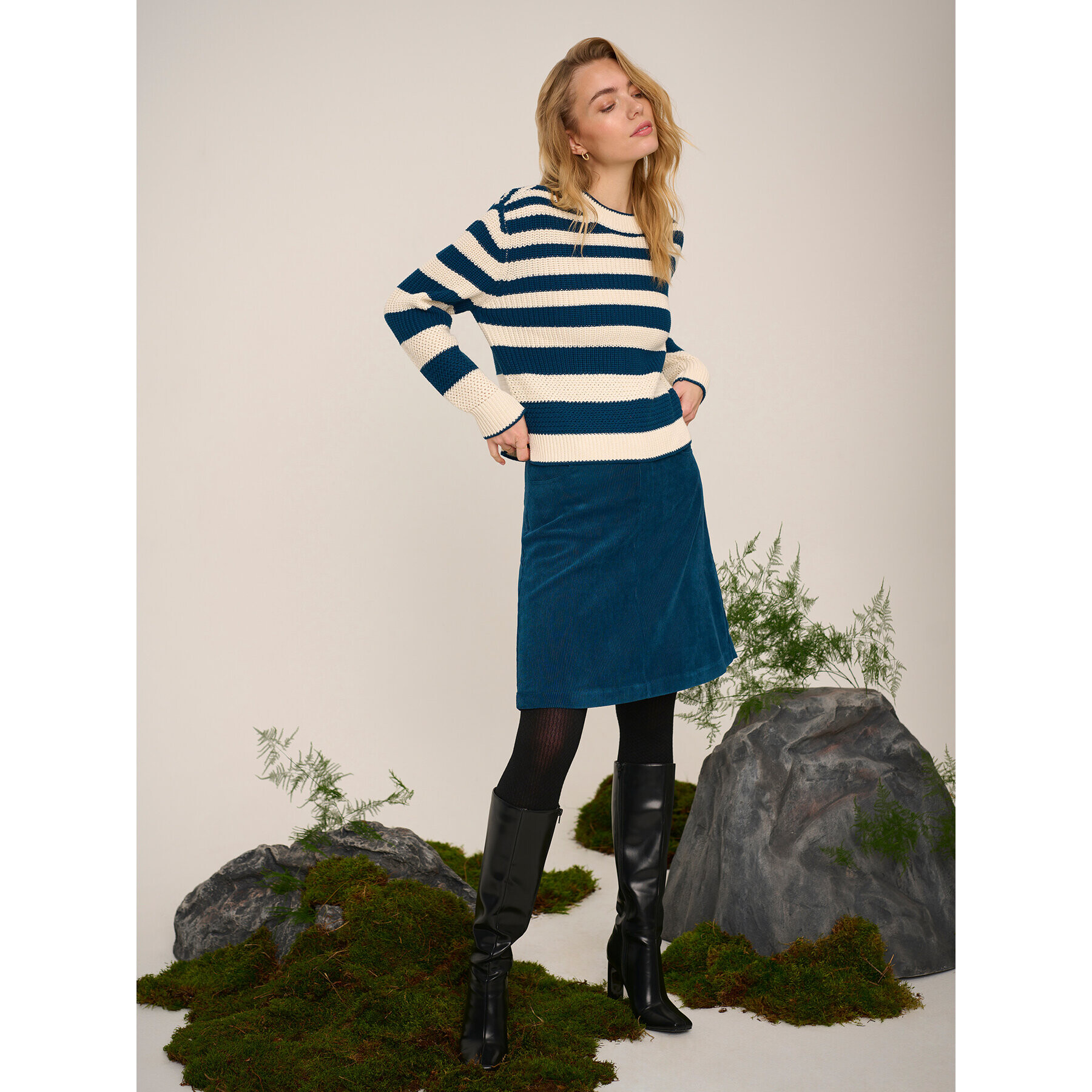Cream Пуловер Crmuka Knitted 10611880 Син Straight Fit - Pepit.bg