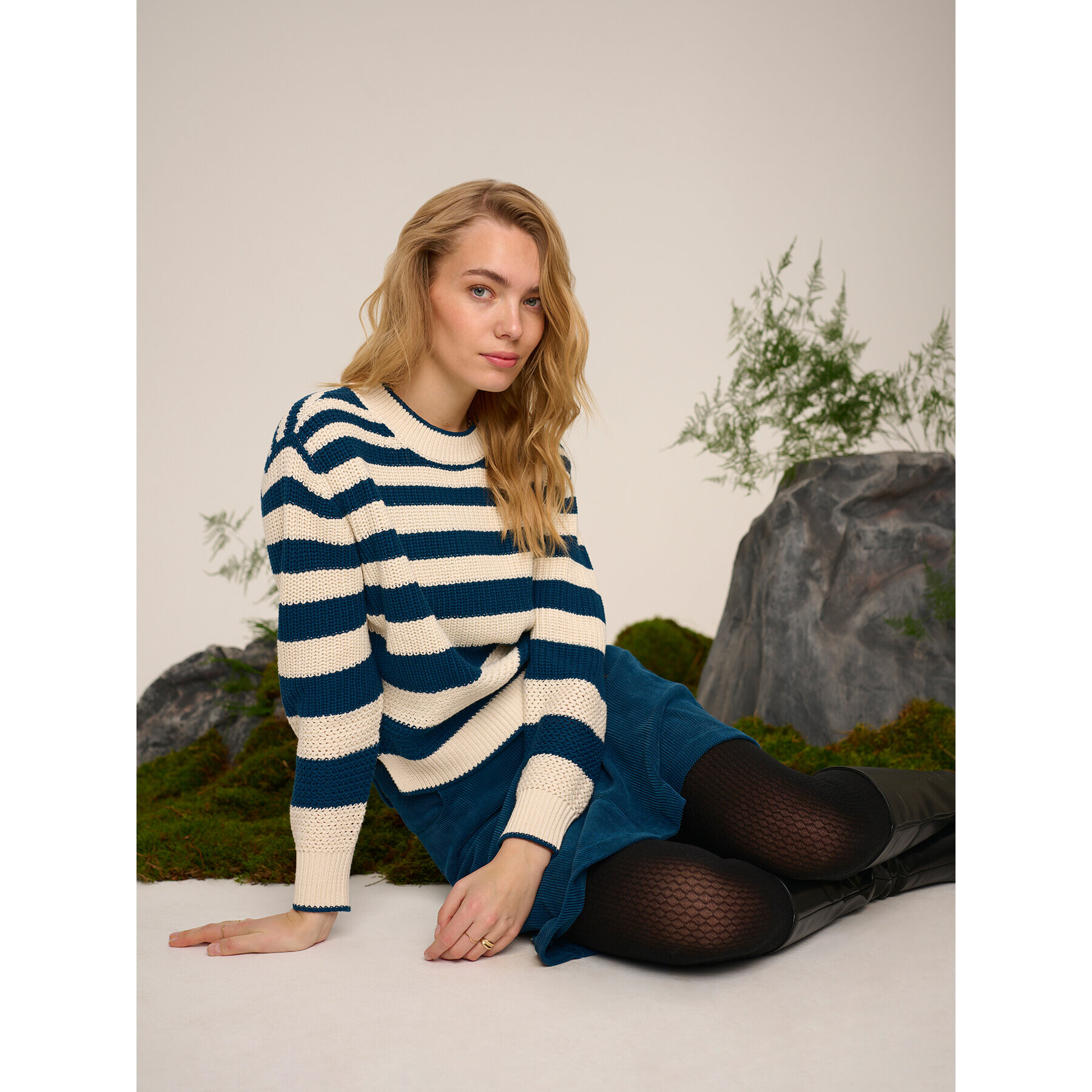 Cream Пуловер Crmuka Knitted 10611880 Син Straight Fit - Pepit.bg