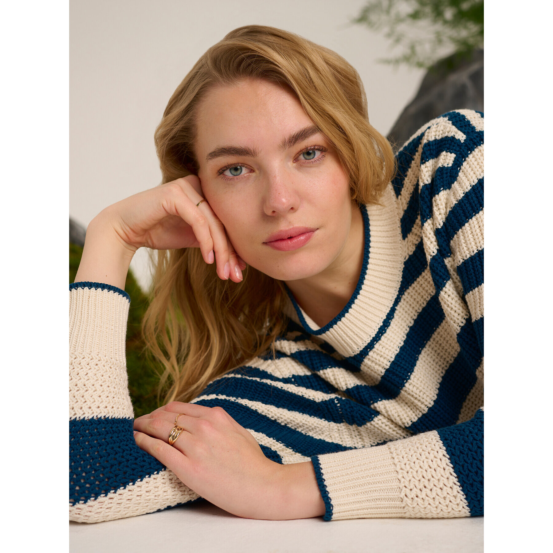 Cream Пуловер Crmuka Knitted 10611880 Син Straight Fit - Pepit.bg