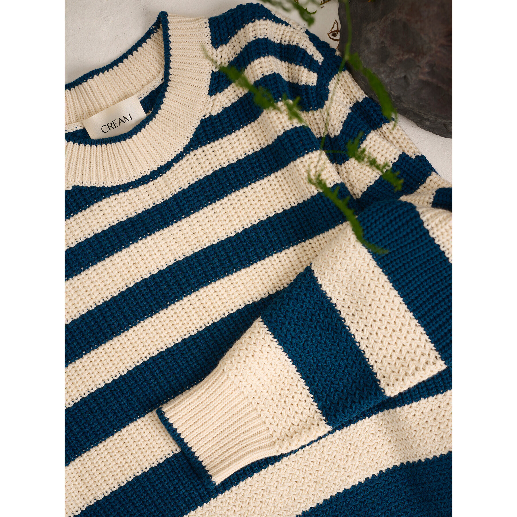 Cream Пуловер Crmuka Knitted 10611880 Син Straight Fit - Pepit.bg