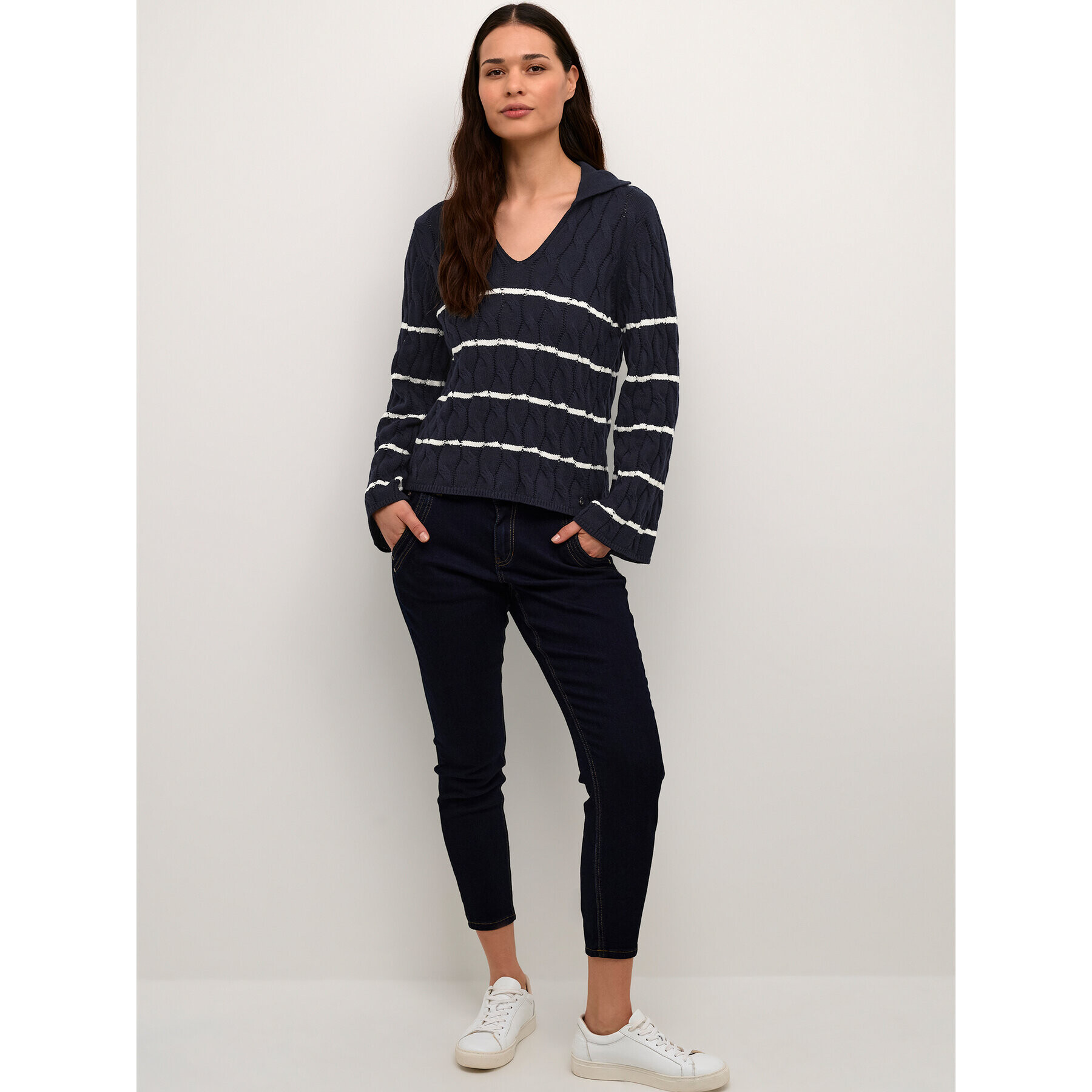 Cream Пуловер Crpano Knit 10611644 Тъмносин Regular Fit - Pepit.bg