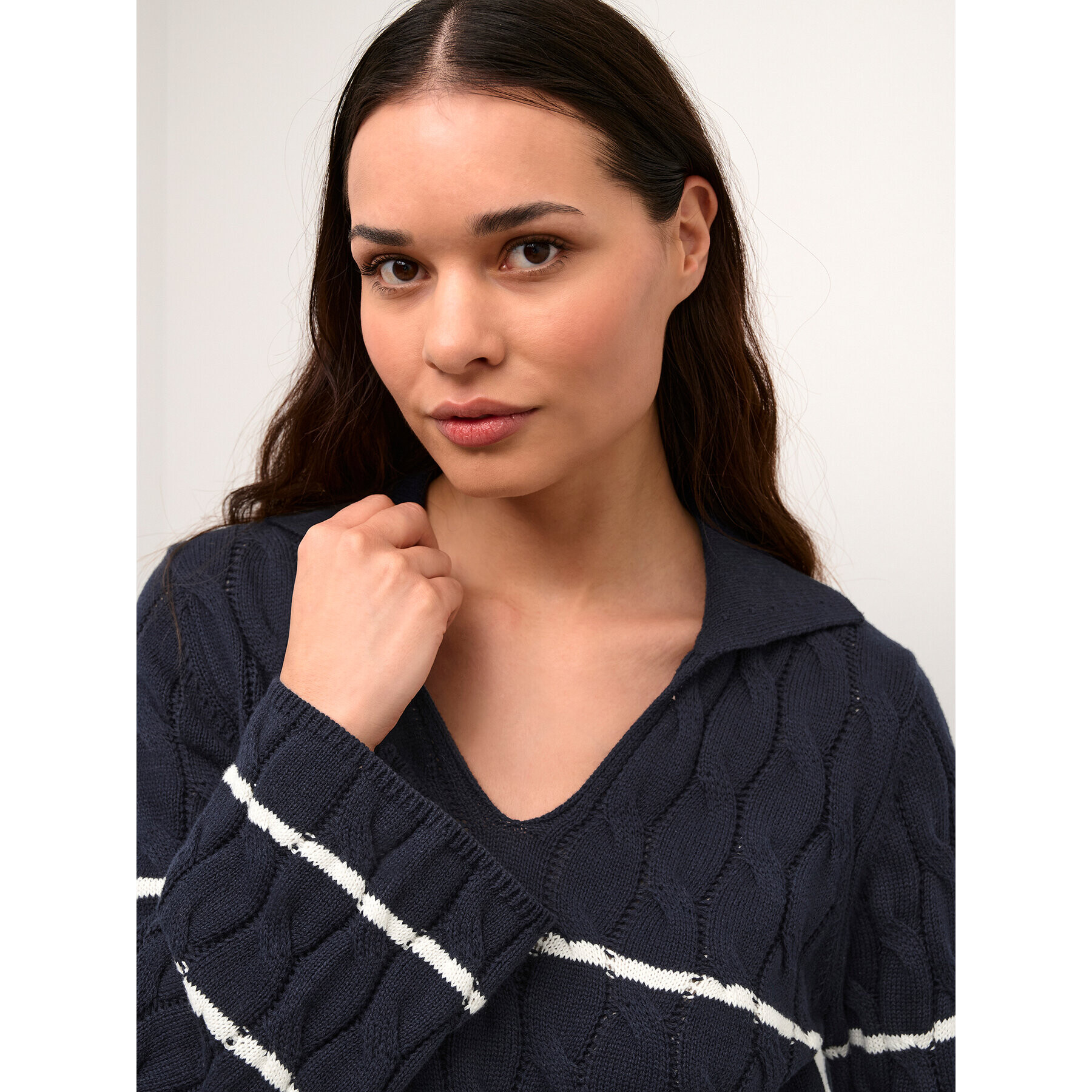 Cream Пуловер Crpano Knit 10611644 Тъмносин Regular Fit - Pepit.bg