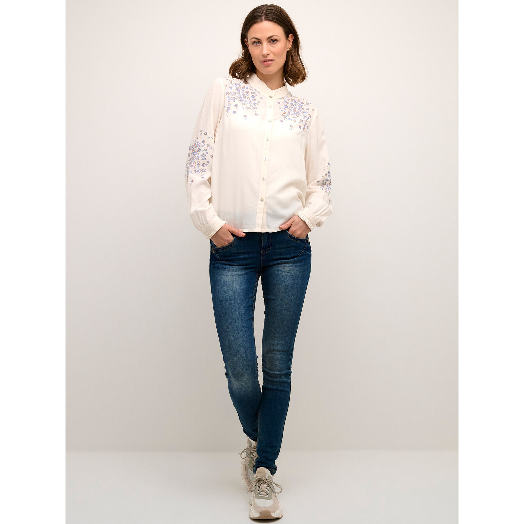 Cream Риза Crvellan 10611734 Бял Regular Fit - Pepit.bg