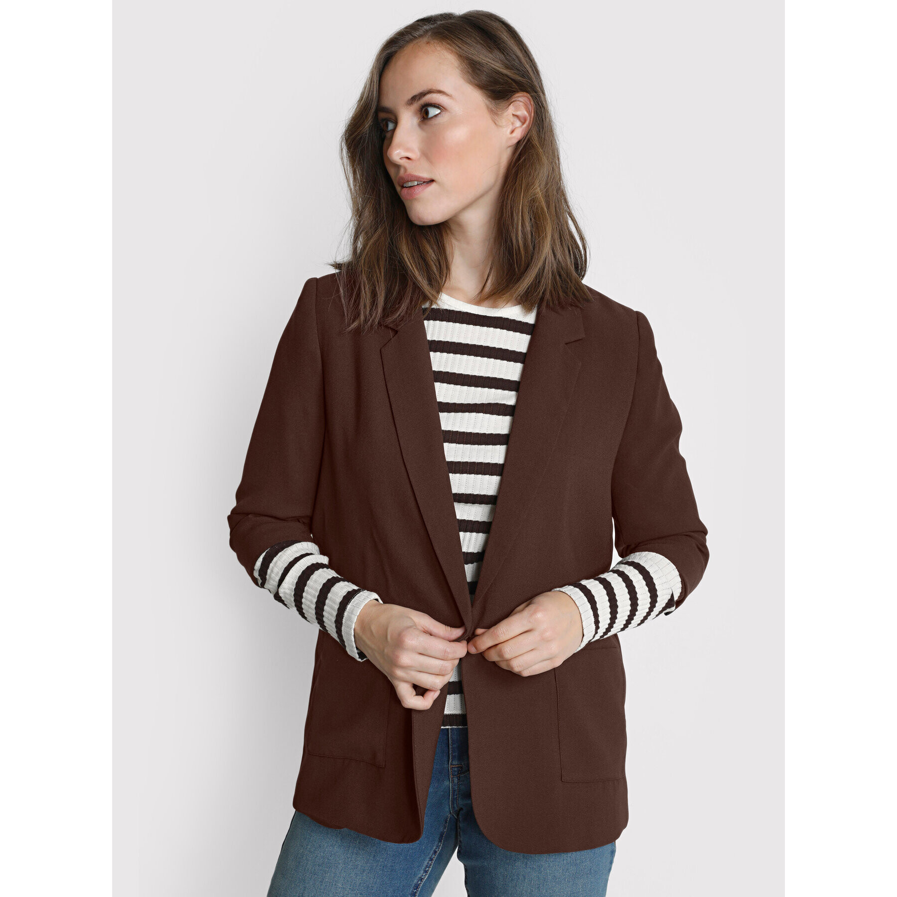 Cream Сако Cocamia Blazer 10610271 Кафяв Regular Fit - Pepit.bg