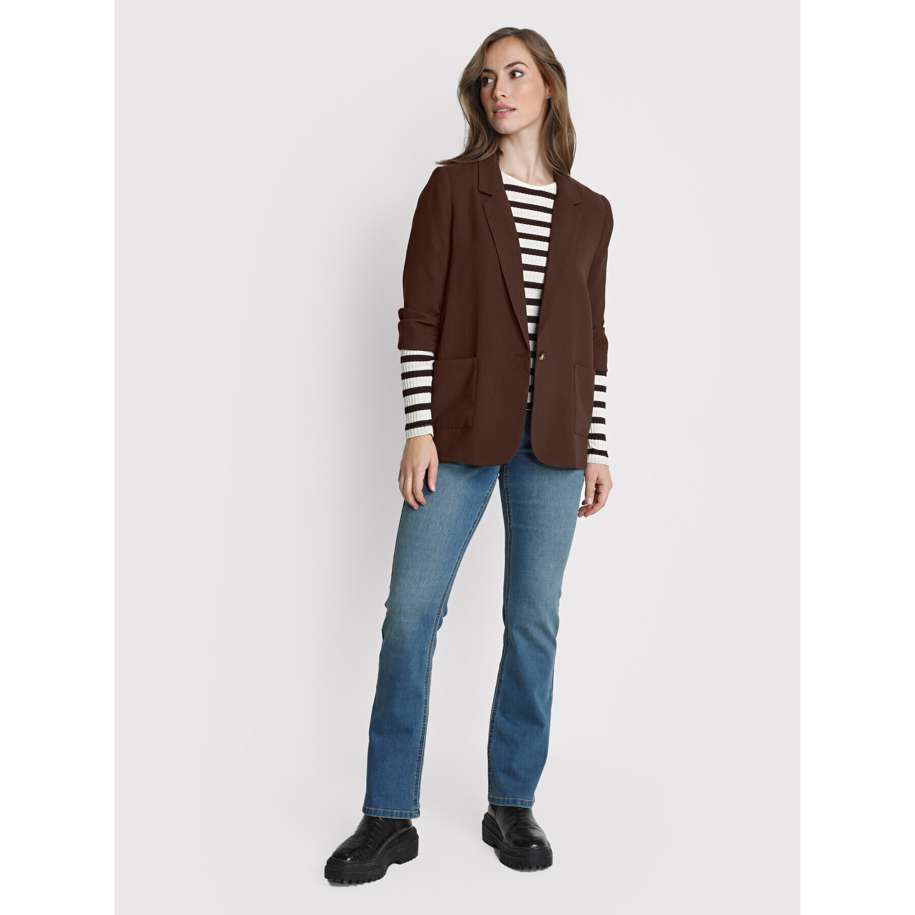 Cream Сако Cocamia Blazer 10610271 Кафяв Regular Fit - Pepit.bg