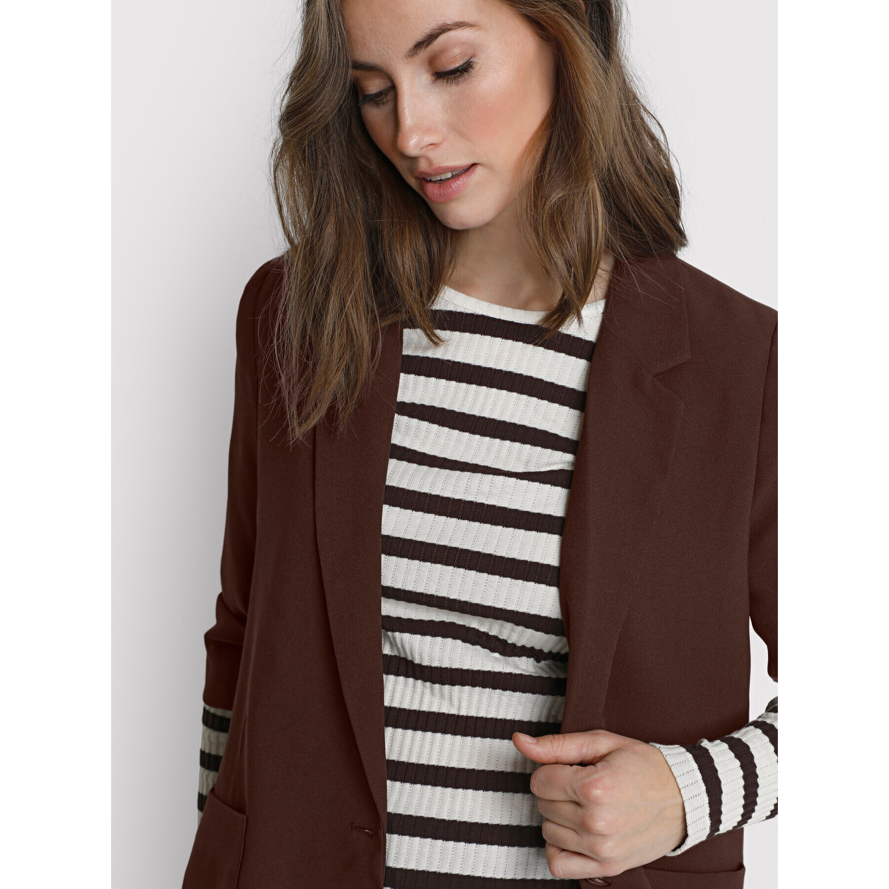 Cream Сако Cocamia Blazer 10610271 Кафяв Regular Fit - Pepit.bg