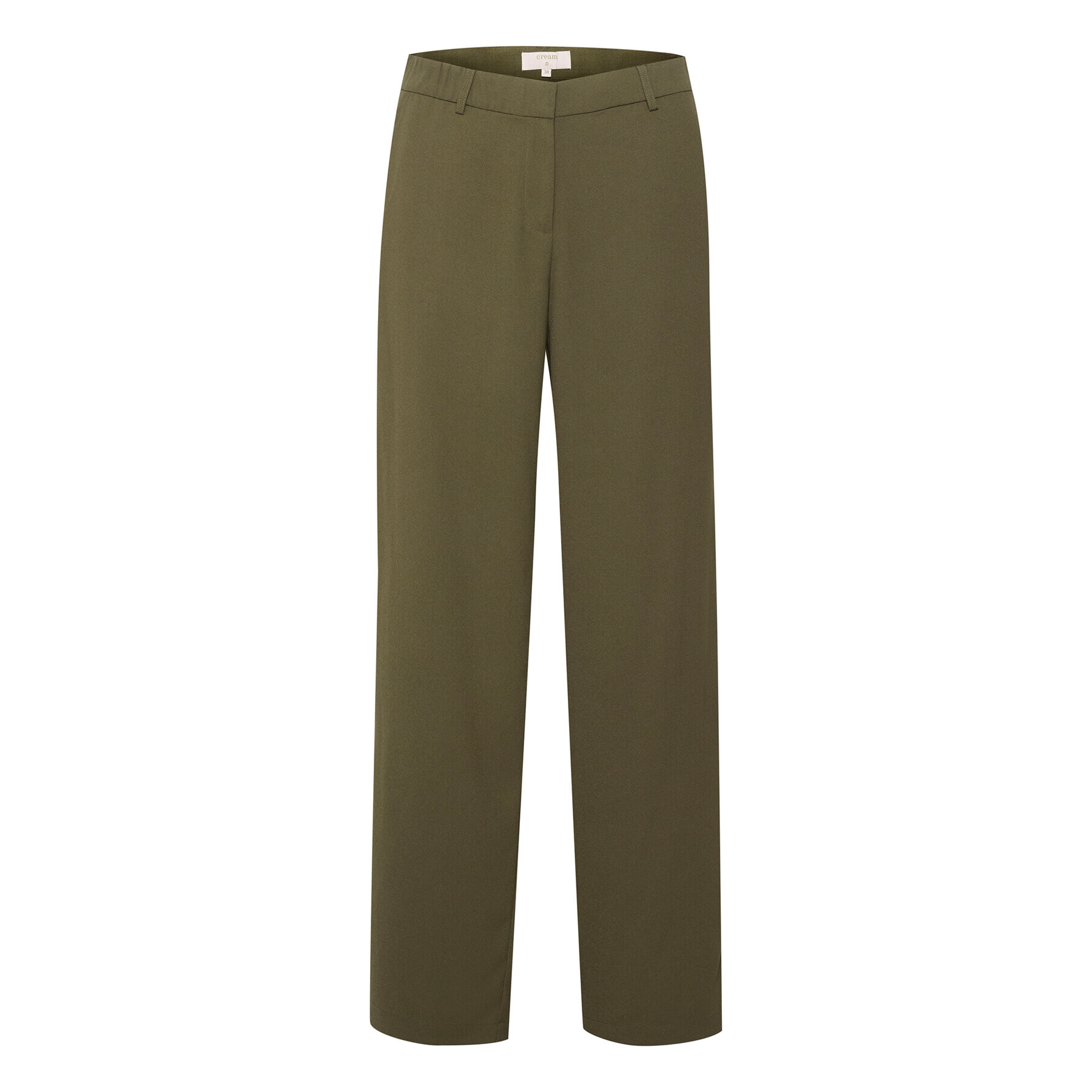 Cream Текстилни панталони Crcocamia 10611708 Зелен Regular Fit - Pepit.bg