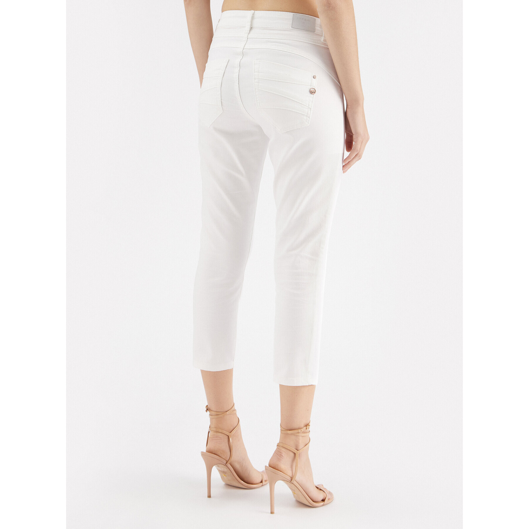 Cream Текстилни панталони Lotte 10611184 Бял Regular Fit - Pepit.bg