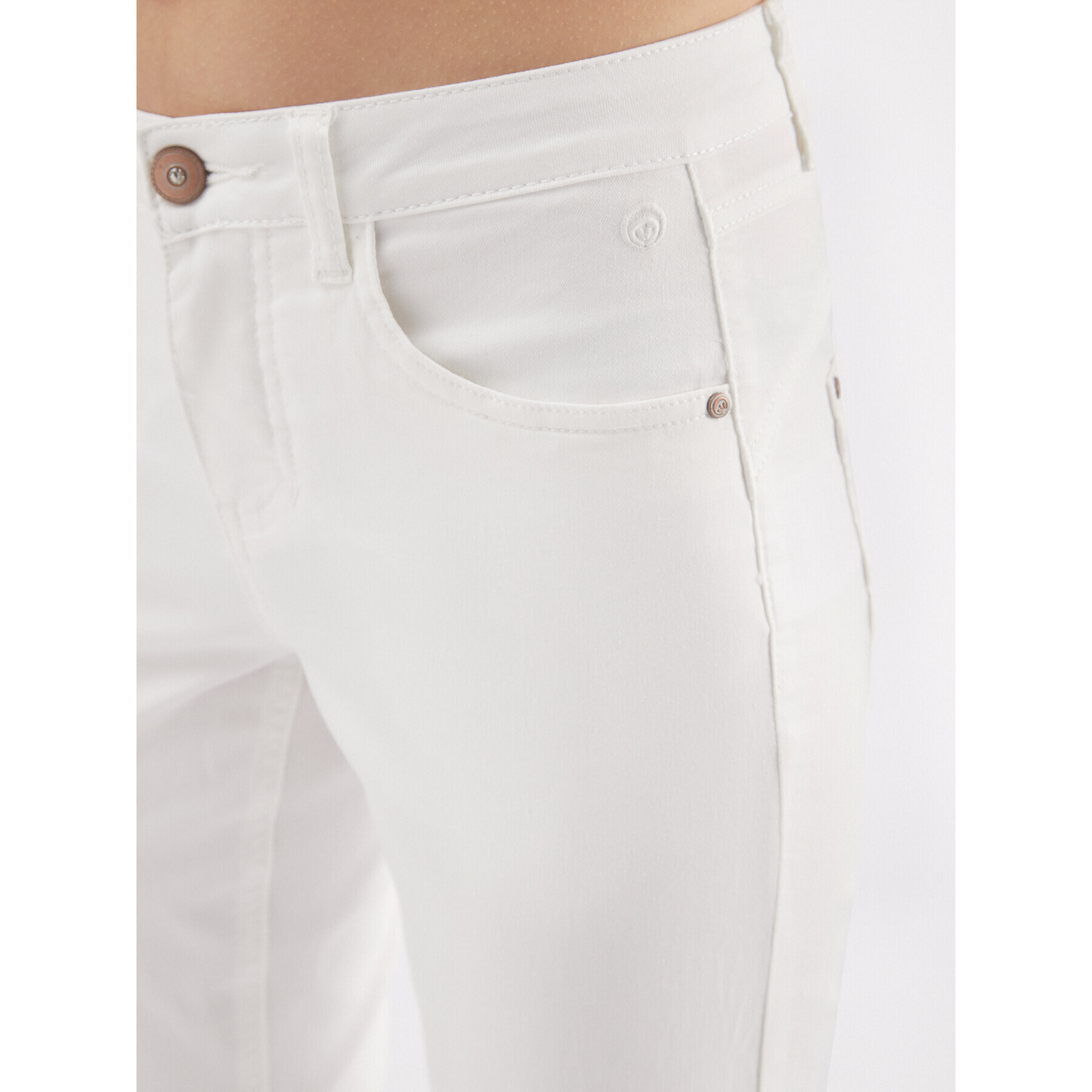Cream Текстилни панталони Lotte 10611184 Бял Regular Fit - Pepit.bg
