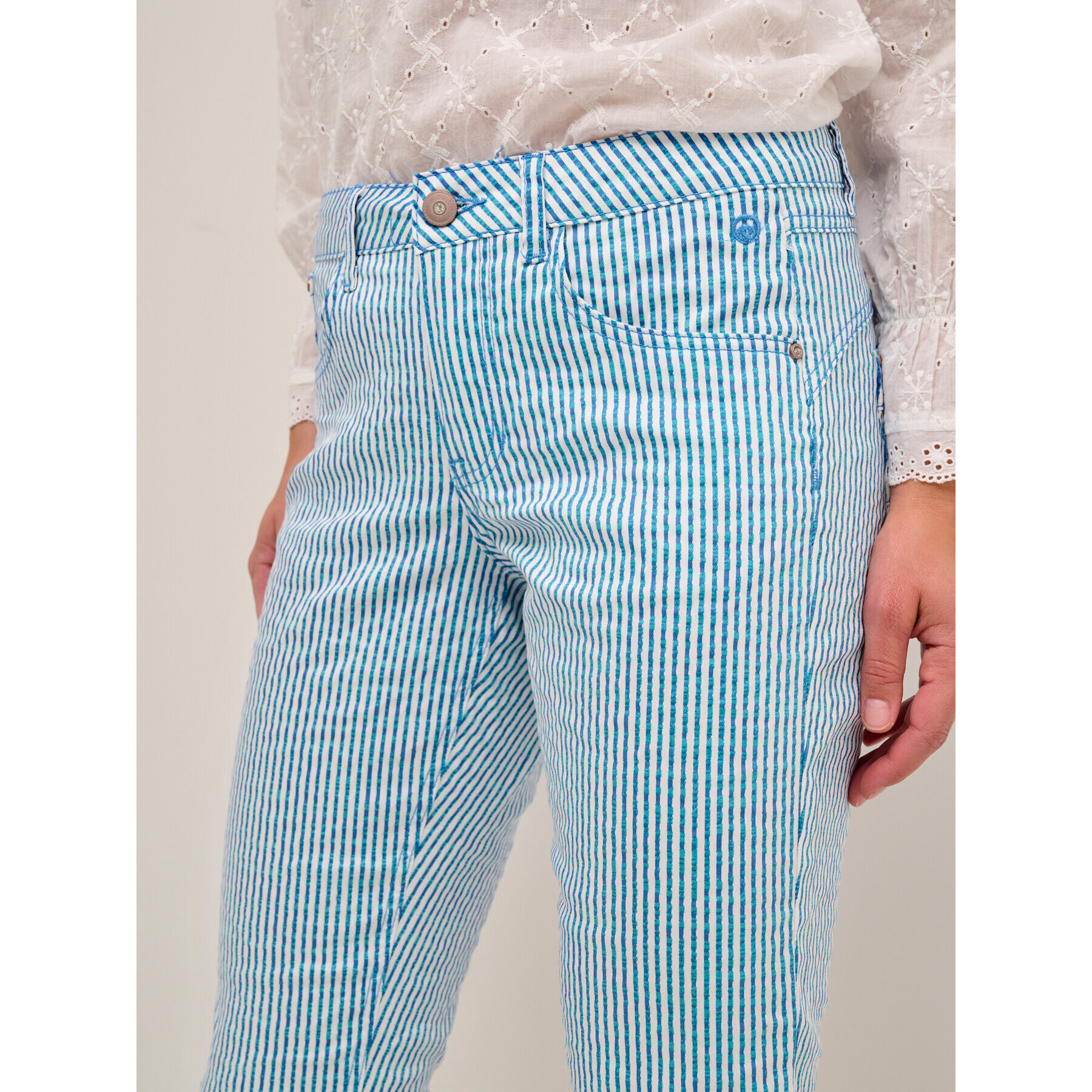 Cream Текстилни панталони Lotte 10611184 Син Regular Fit - Pepit.bg