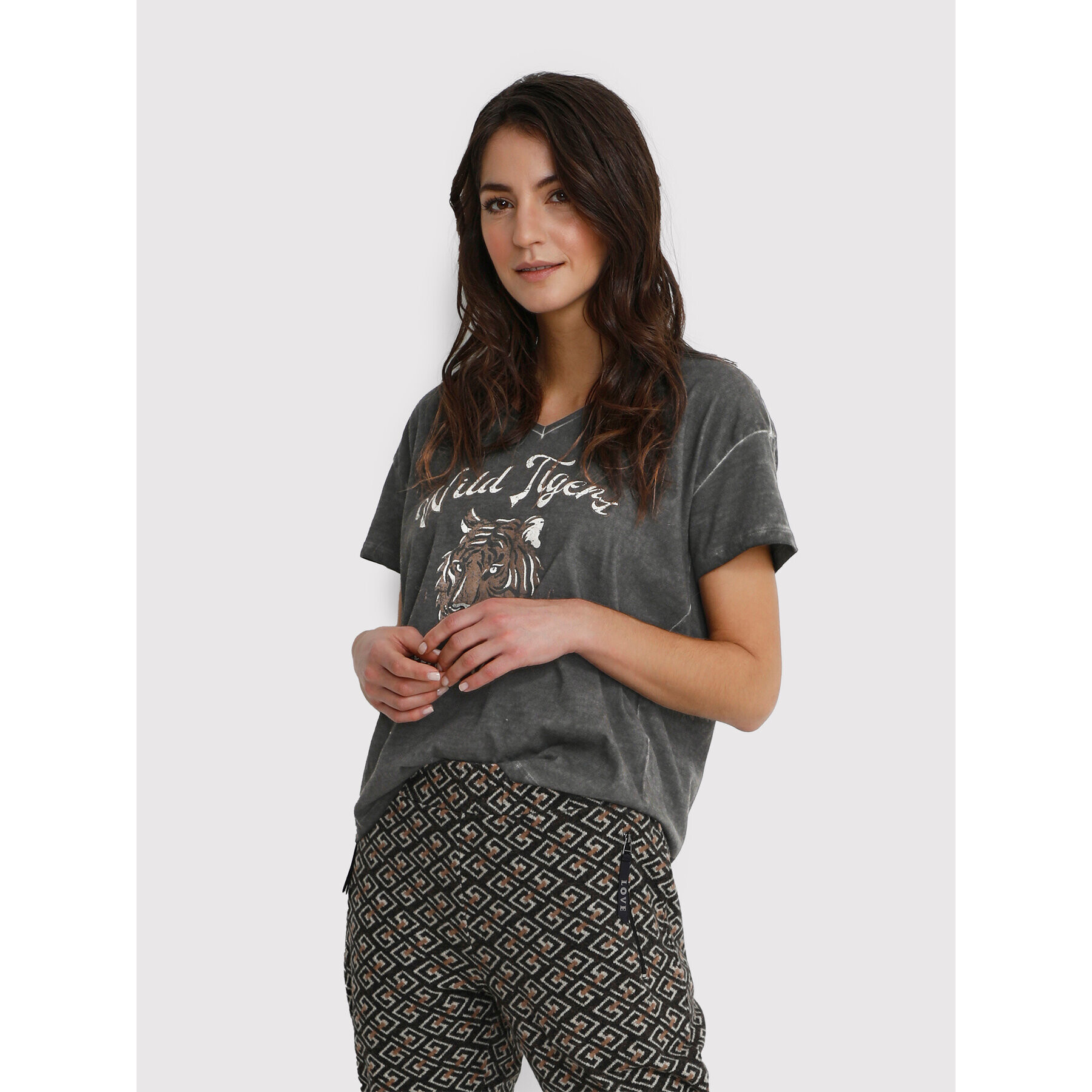 Cream Тишърт Channe 10610635 Сив Relaxed Fit - Pepit.bg