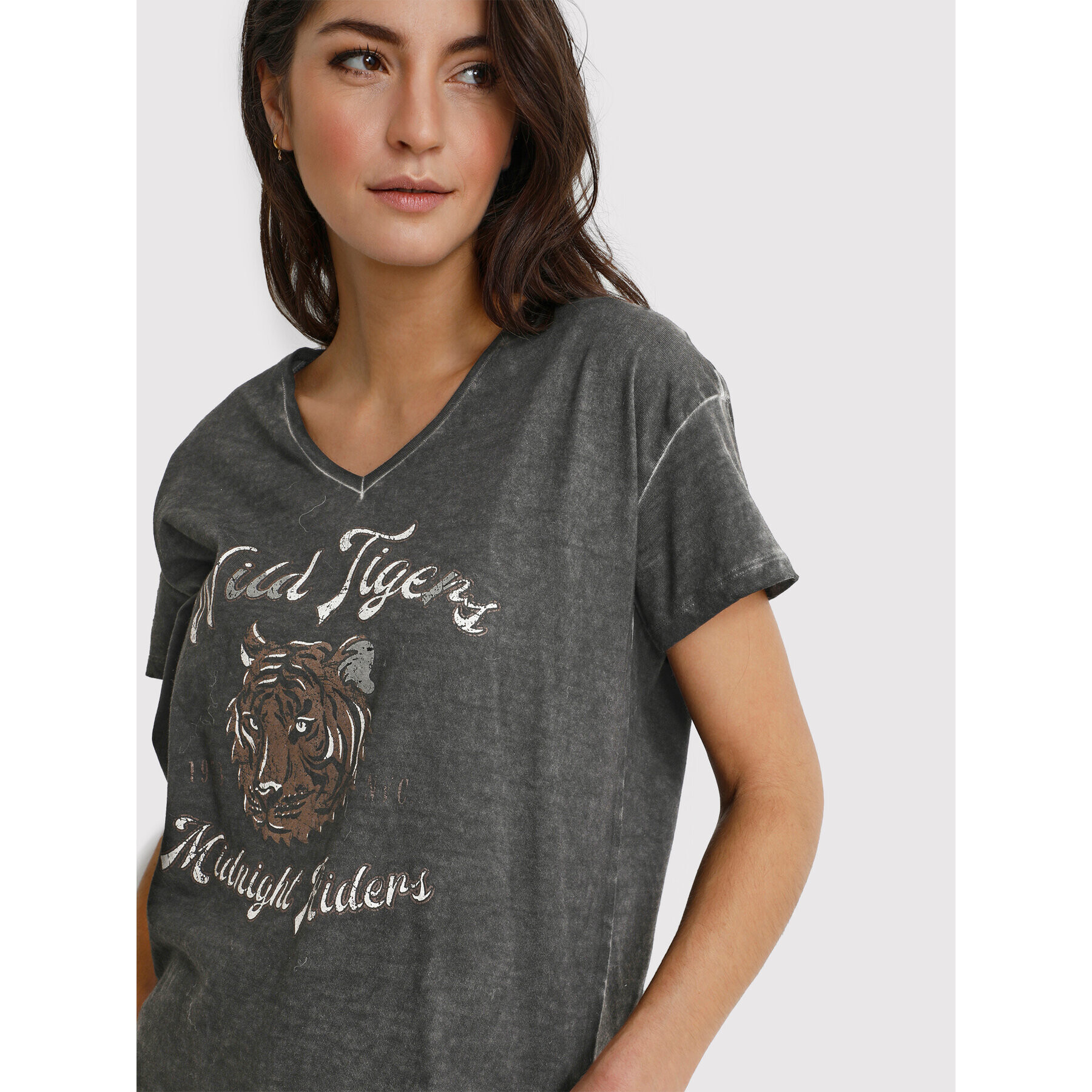 Cream Тишърт Channe 10610635 Сив Relaxed Fit - Pepit.bg