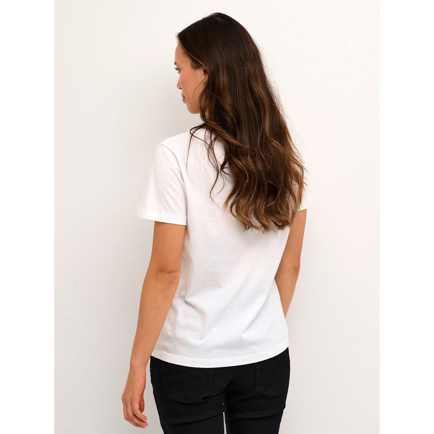 Cream Тишърт CRCarla 10610988 Бял Regular Fit - Pepit.bg
