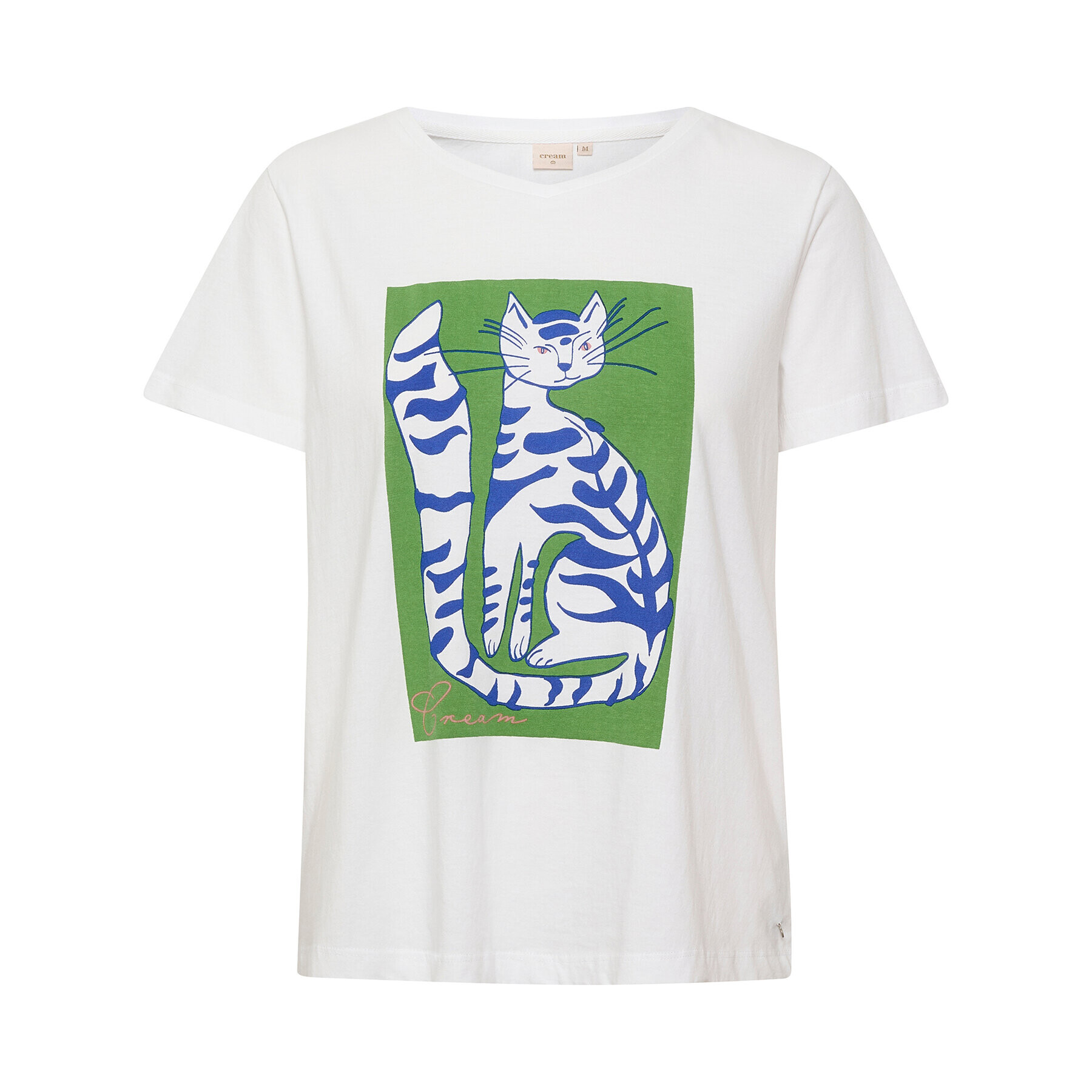 Cream Тишърт CRCarla 10610988 Бял Regular Fit - Pepit.bg