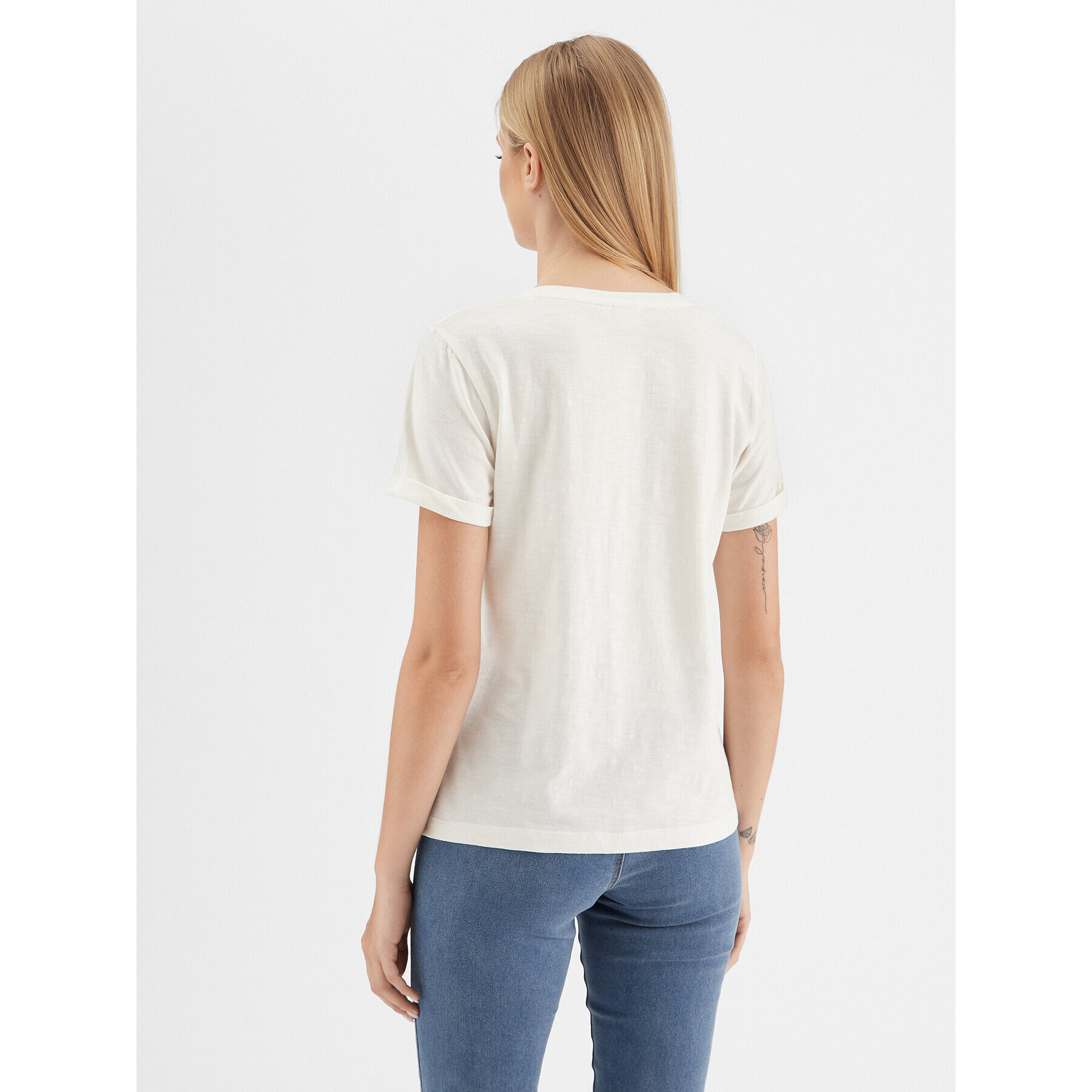Cream Тишърт CRKadence 10611026 Екрю Regular Fit - Pepit.bg