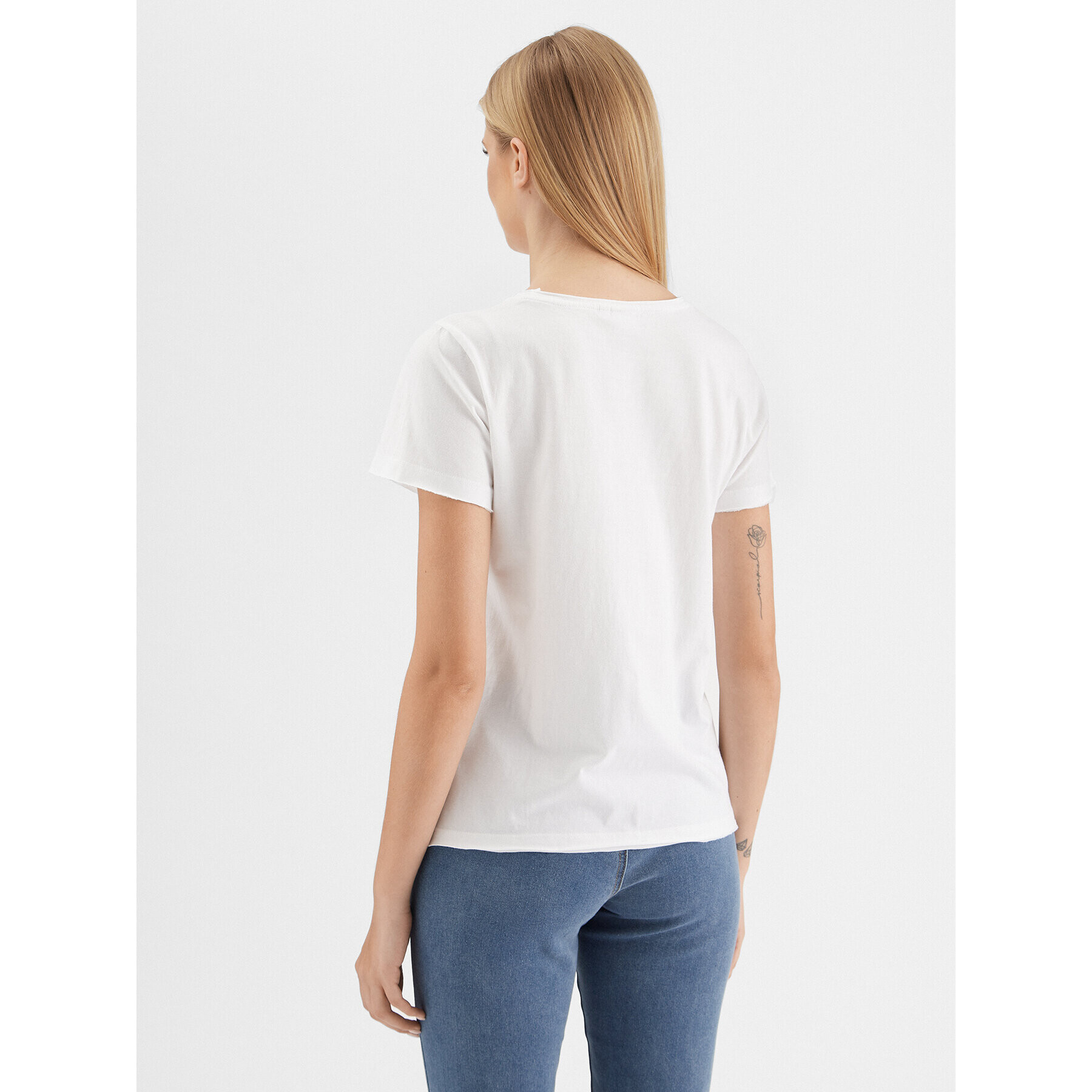 Cream Тишърт CRSane 10611022 Бял Regular Fit - Pepit.bg