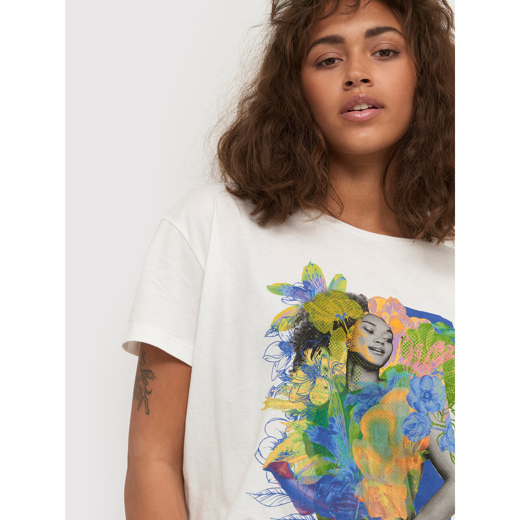 Cream Тишърт CRZera 10611112 Бял Relaxed Fit - Pepit.bg