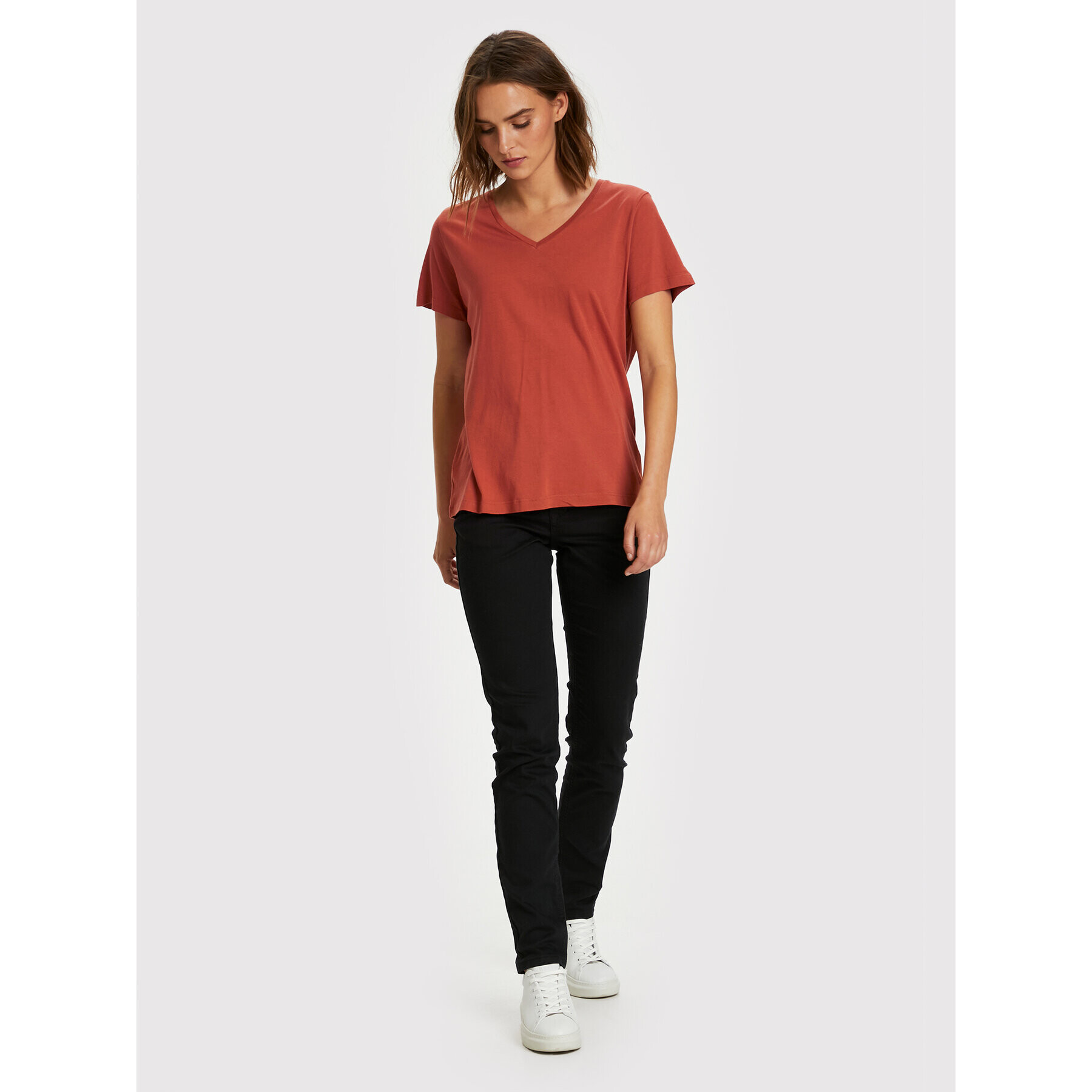 Cream Тишърт Naia 10604508 Кафяв Regular Fit - Pepit.bg
