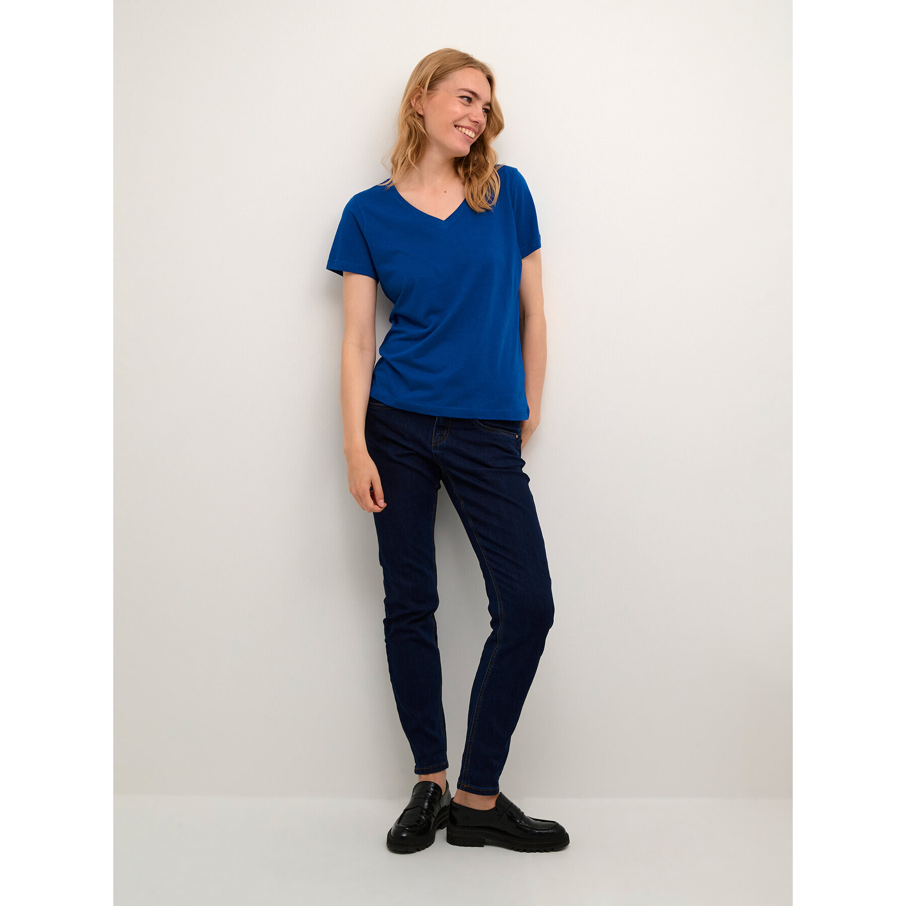 Cream Тишърт Nala 10604508 Тъмносин Regular Fit - Pepit.bg