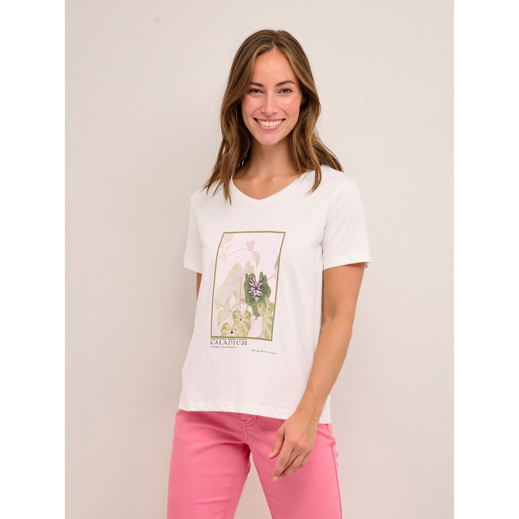 Cream Тишърт Sanna 10611287 Бял Regular Fit - Pepit.bg