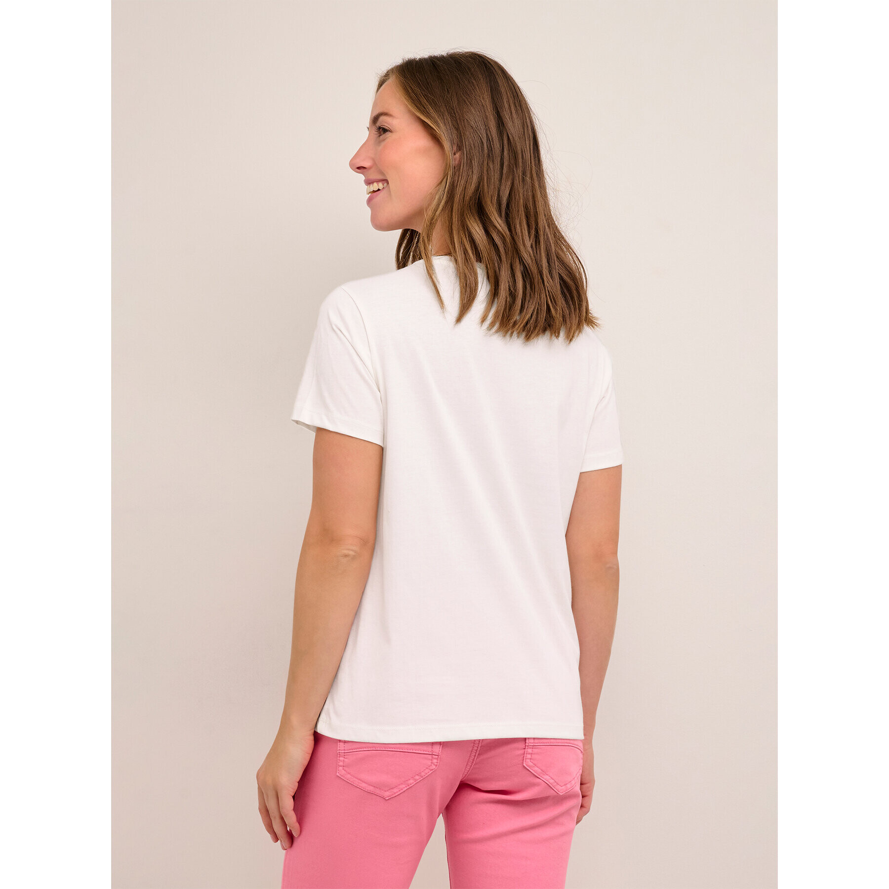 Cream Тишърт Sanna 10611287 Бял Regular Fit - Pepit.bg