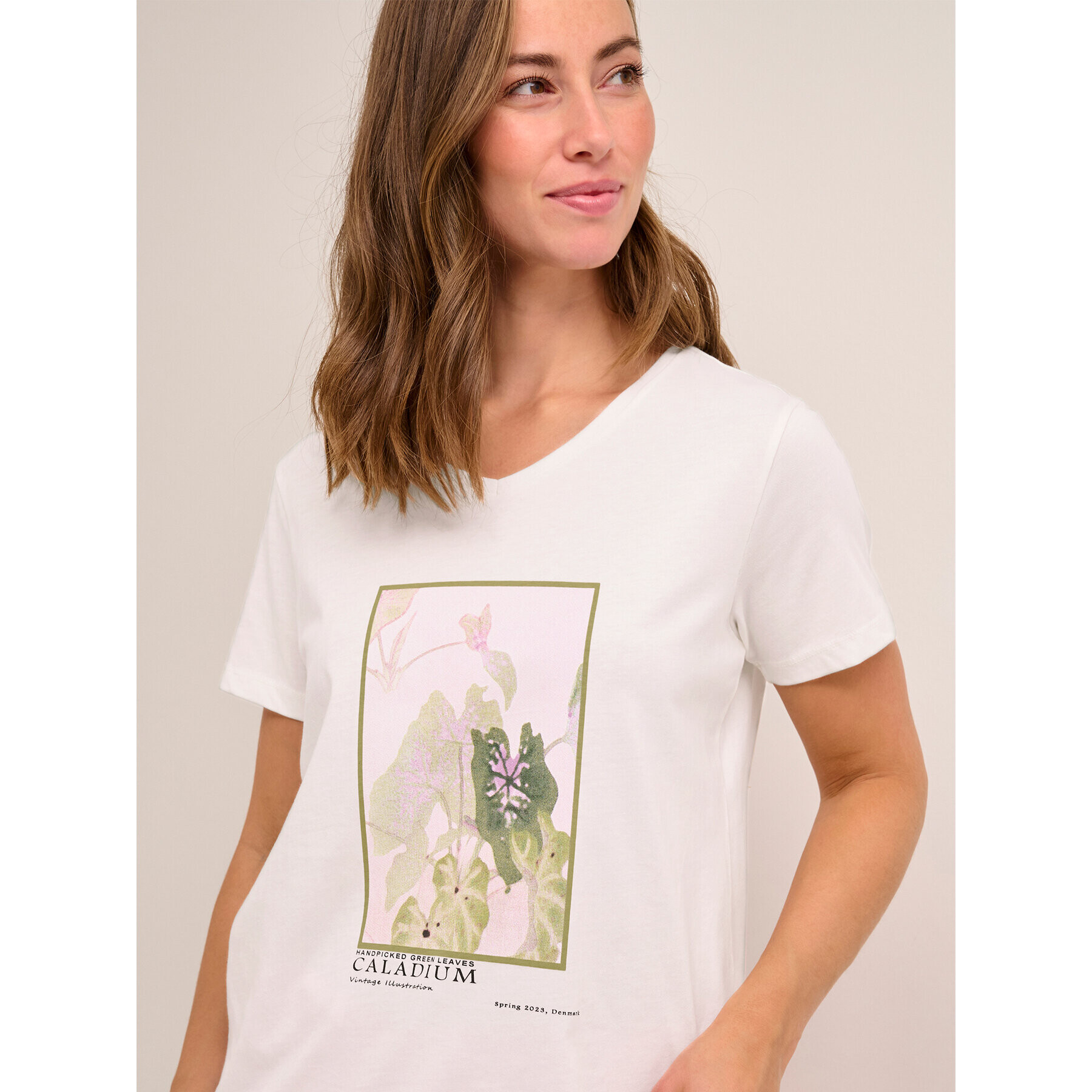 Cream Тишърт Sanna 10611287 Бял Regular Fit - Pepit.bg