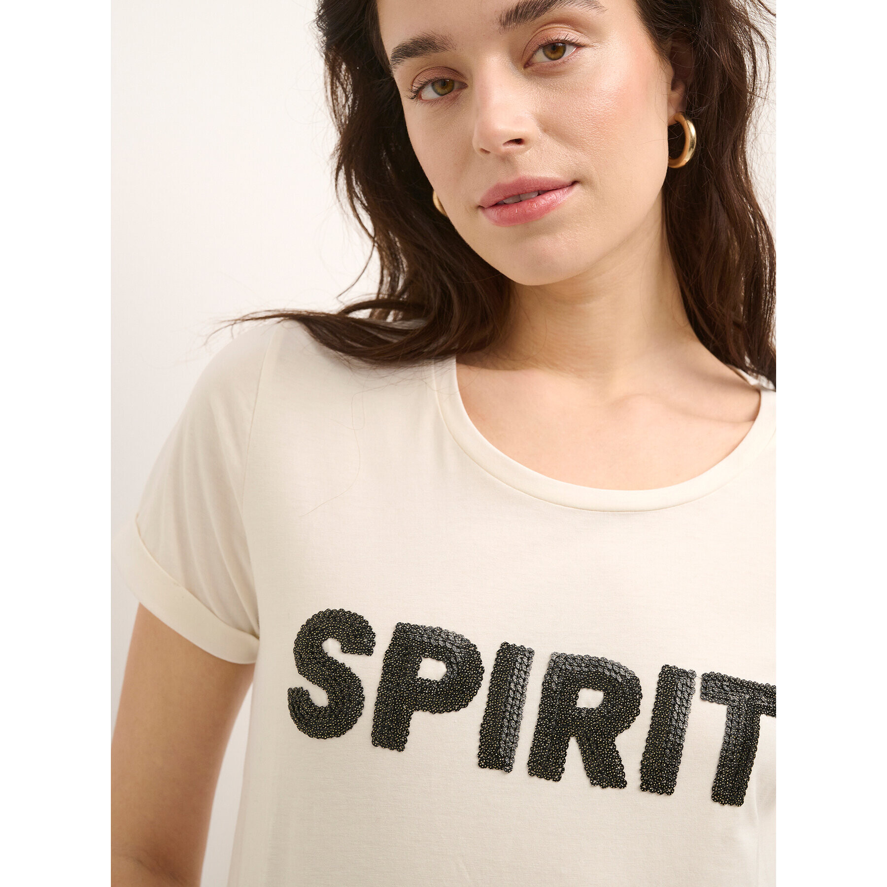 Cream Тишърт Tris 10610815 Бял Regular Fit - Pepit.bg
