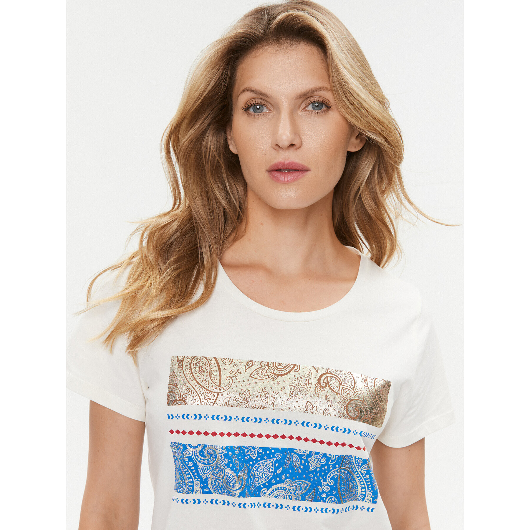 Cream Тишърт Tuna 10610058 Бял Relaxed Fit - Pepit.bg