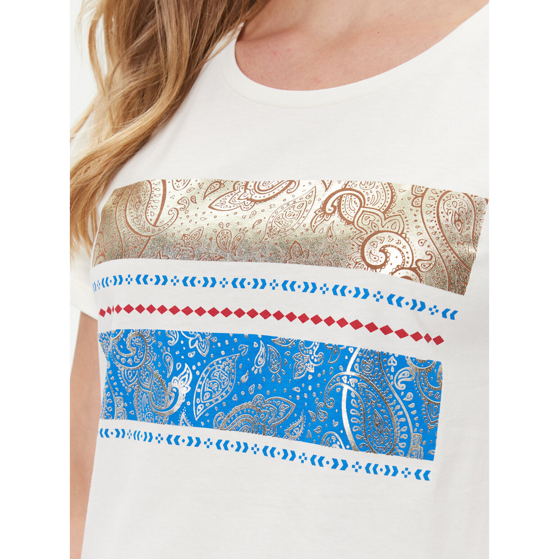 Cream Тишърт Tuna 10610058 Бял Relaxed Fit - Pepit.bg