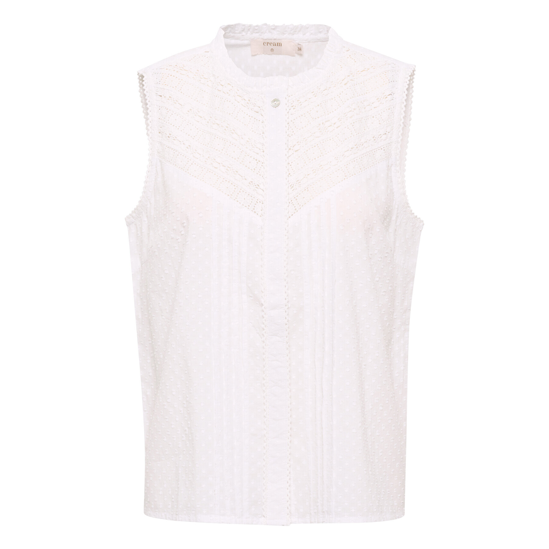 Cream топ Irena 10611247 Бял Regular Fit - Pepit.bg