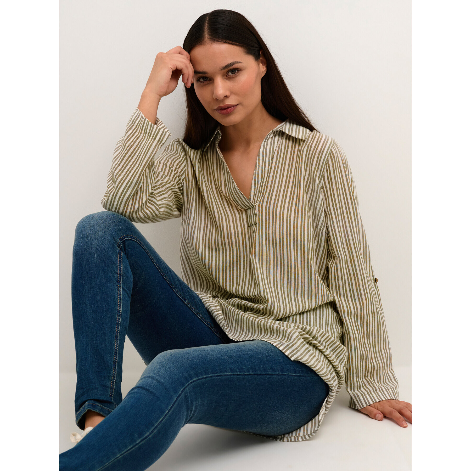 Cream Туника Anja 10611124 Зелен Regular Fit - Pepit.bg