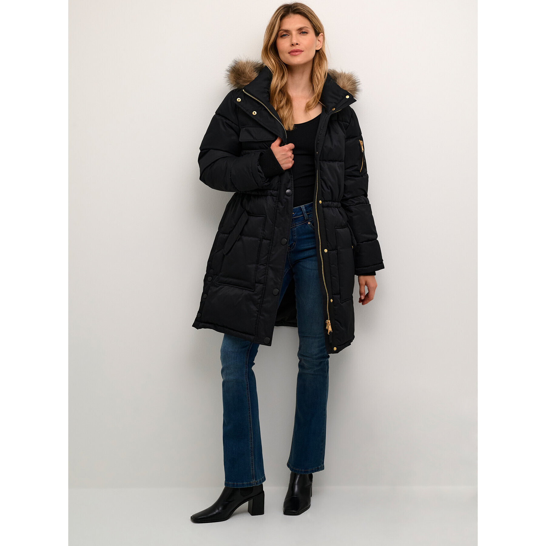 Cream Зимно яке Crcarokka 10611580 Черен Regular Fit - Pepit.bg