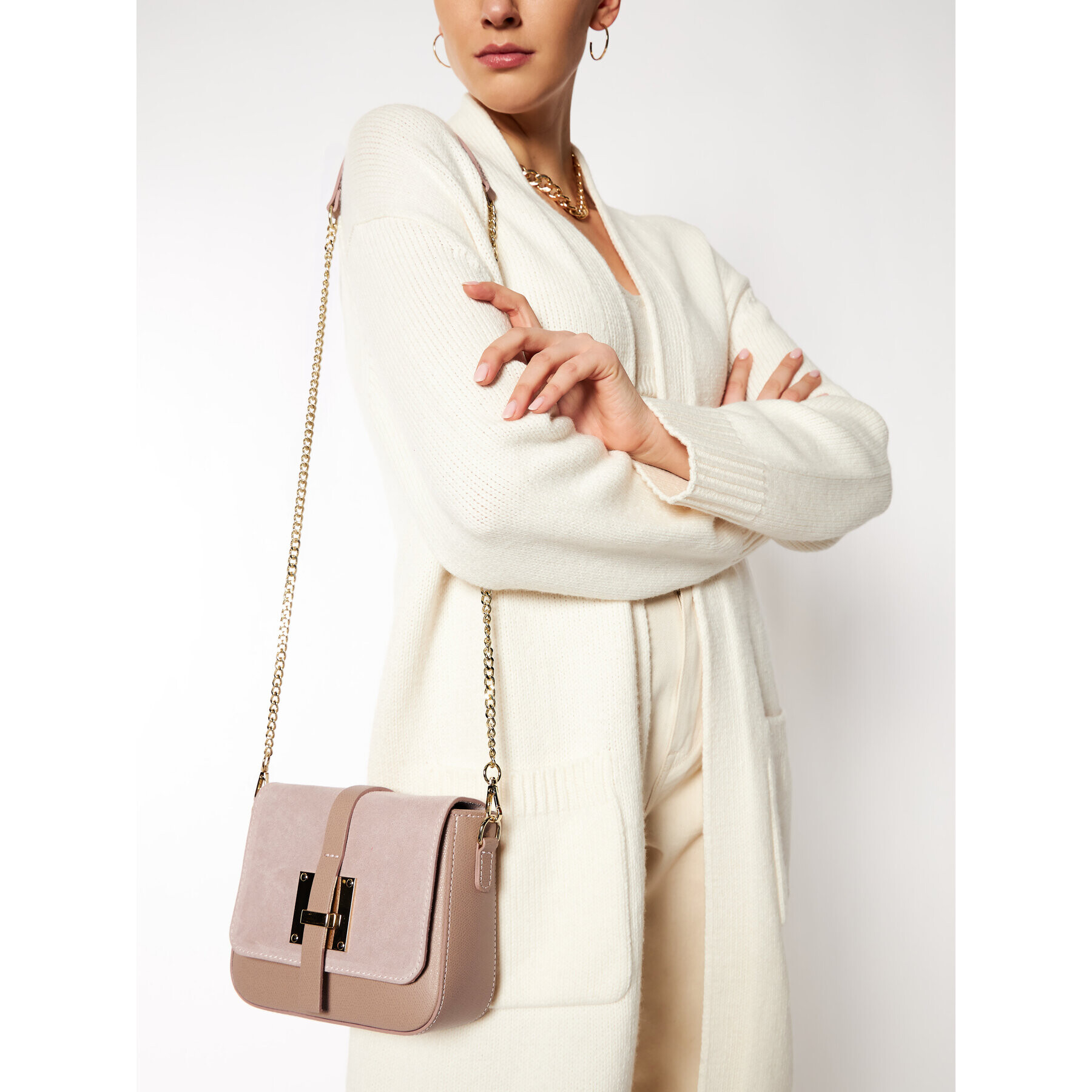 Creole Дамска чанта K10487 Розов - Pepit.bg