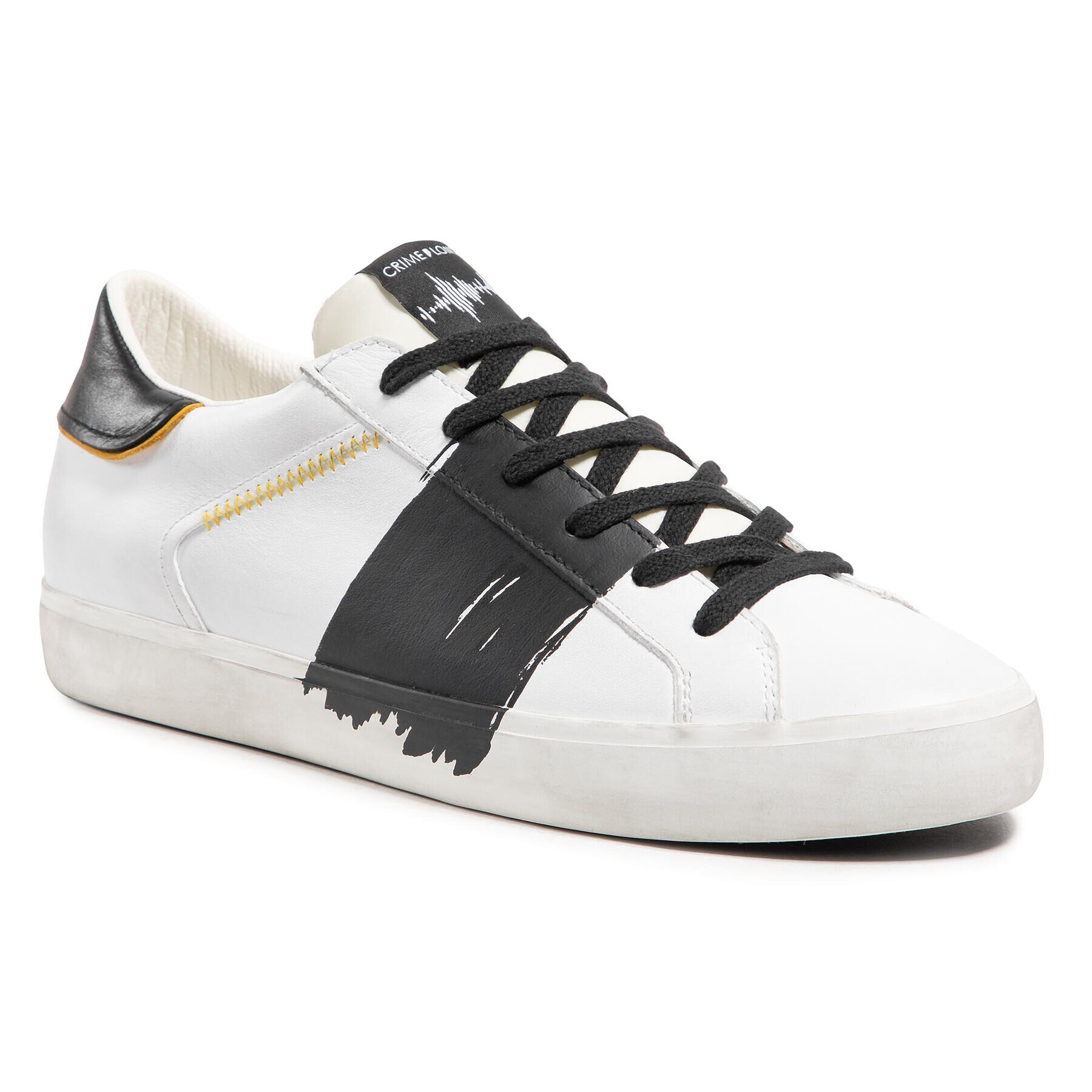 Crime London Сникърси Low Top Distressed 11450PP3.10 Бял - Pepit.bg