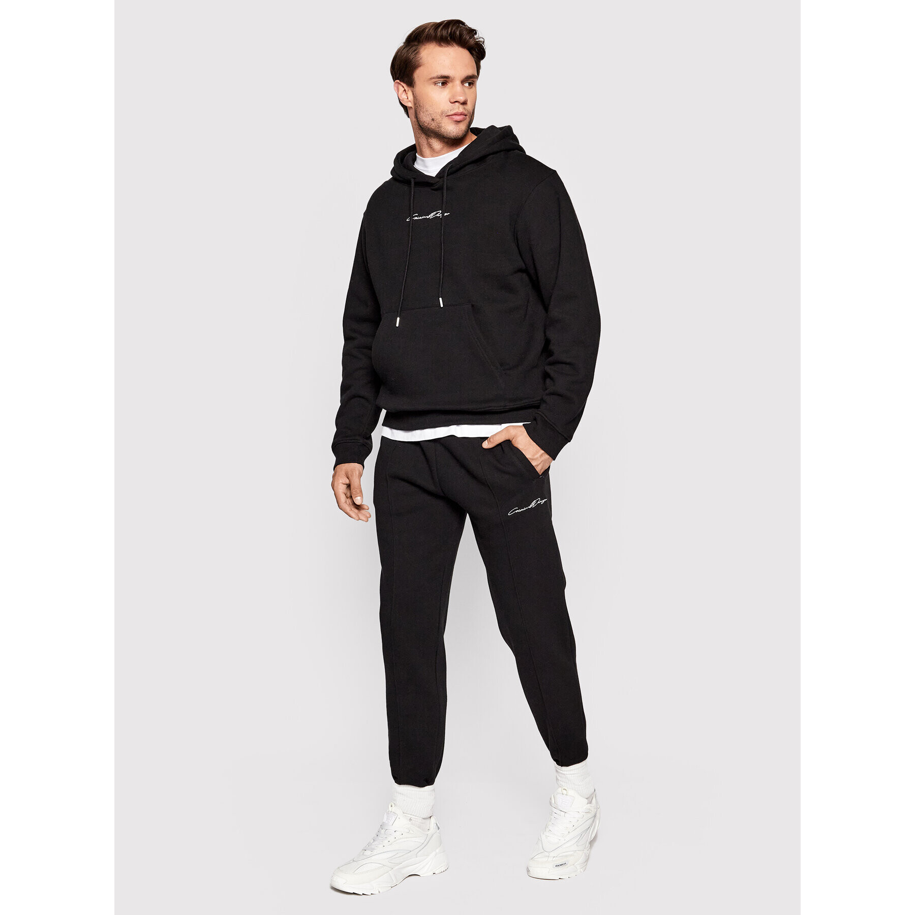 Criminal Damage Долнище анцуг Signature Pintuck SPTJB22 Черен Regular Fit - Pepit.bg