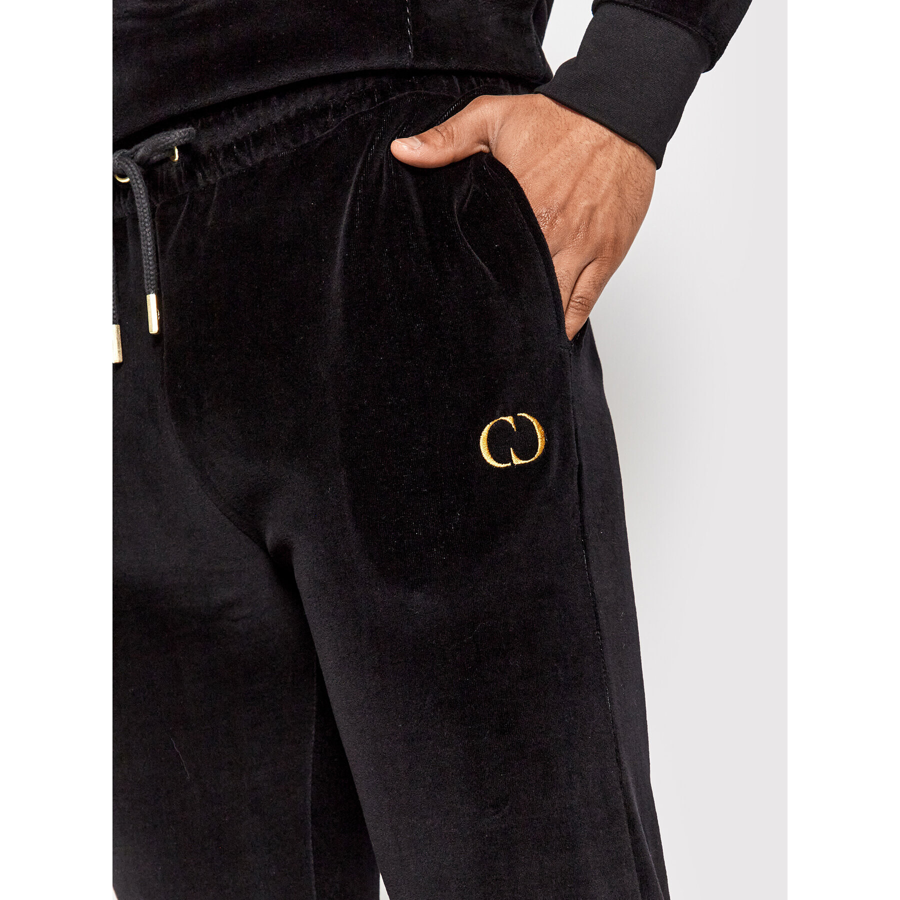 Criminal Damage Долнище анцуг Velour Jogger VJBV22 Черен Regular Fit - Pepit.bg