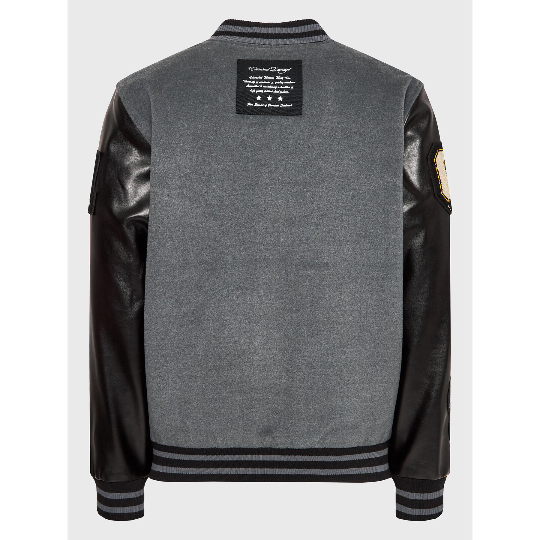 Criminal Damage Яке бомбър CDAW22VAR13 Сив Regular Fit - Pepit.bg