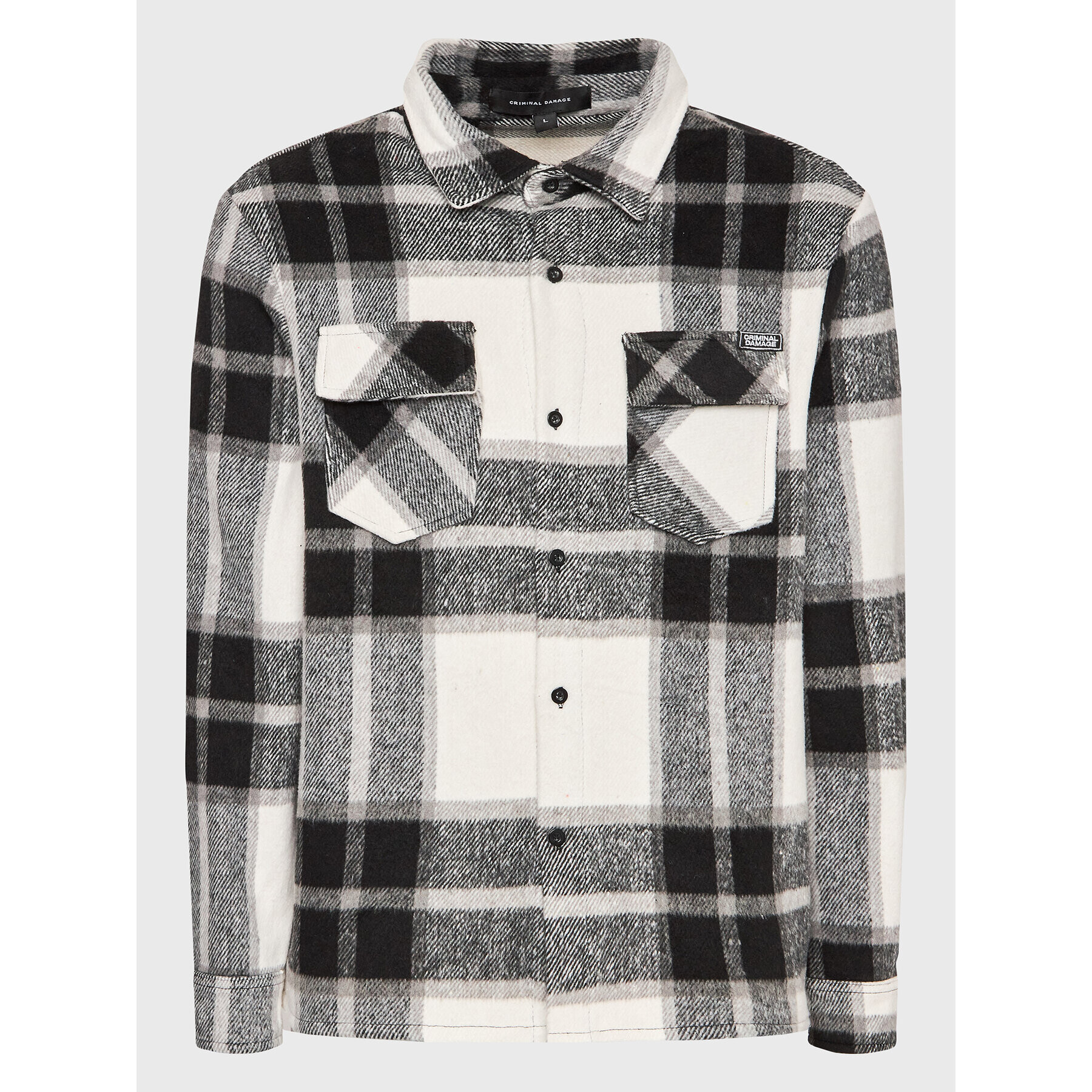 Criminal Damage Риза CDSS22CORE13 Бял Regular Fit - Pepit.bg
