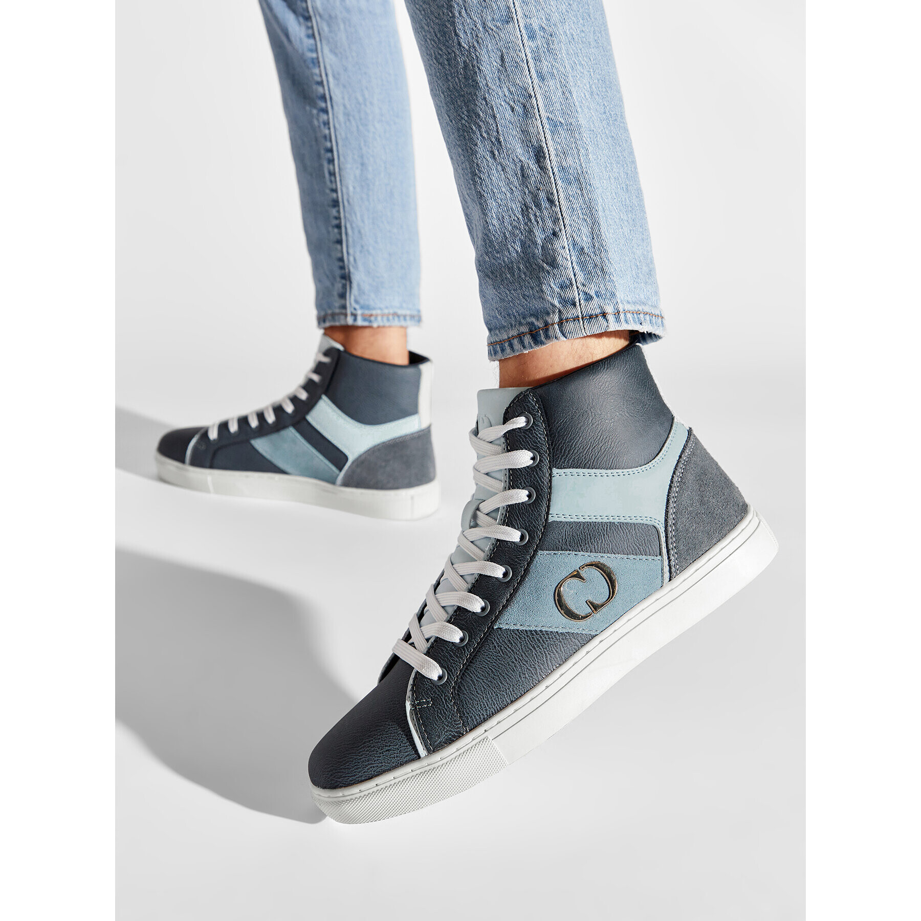 Criminal Damage Сникърси Arena High Top Сив - Pepit.bg