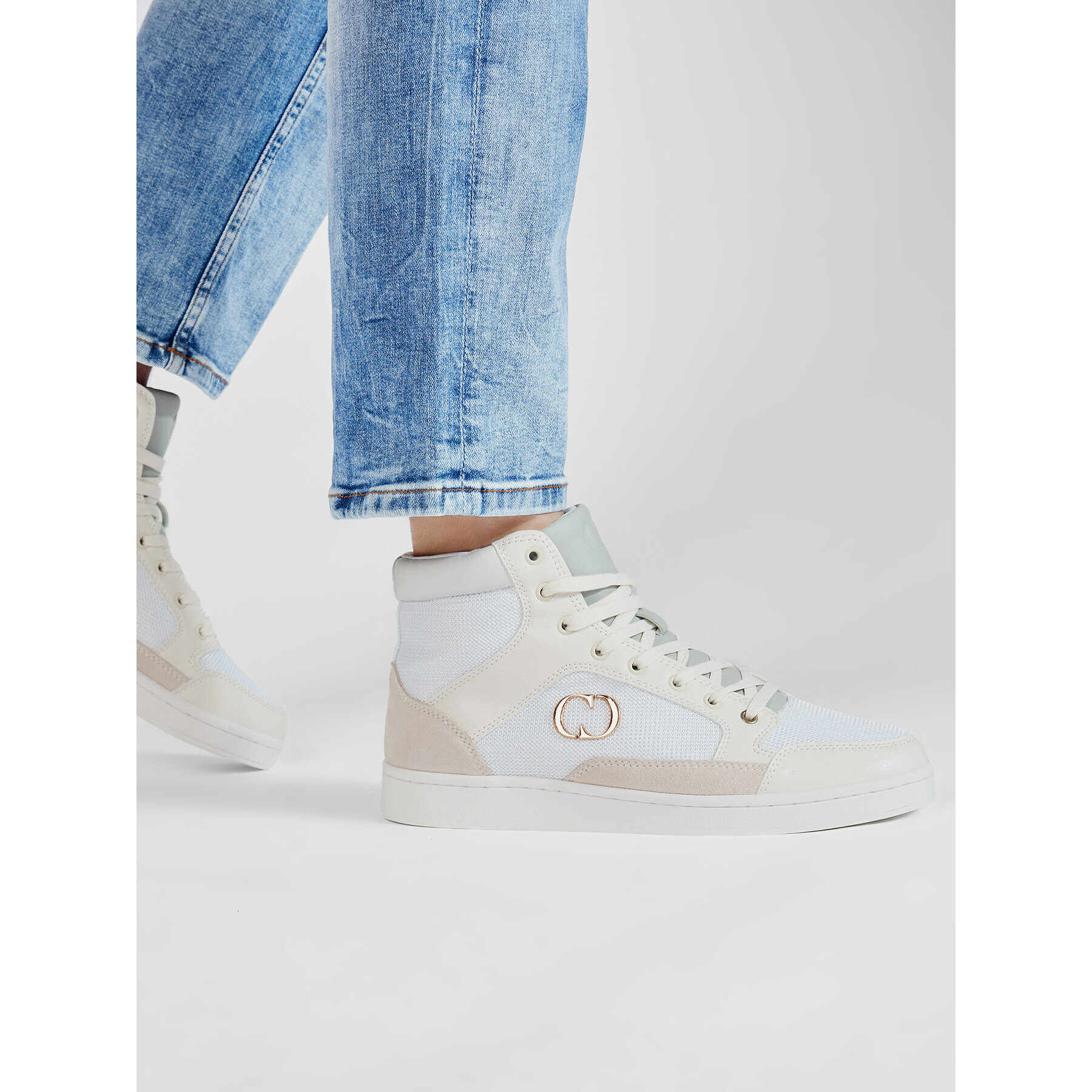 Criminal Damage Сникърси Craft High Top Бял - Pepit.bg